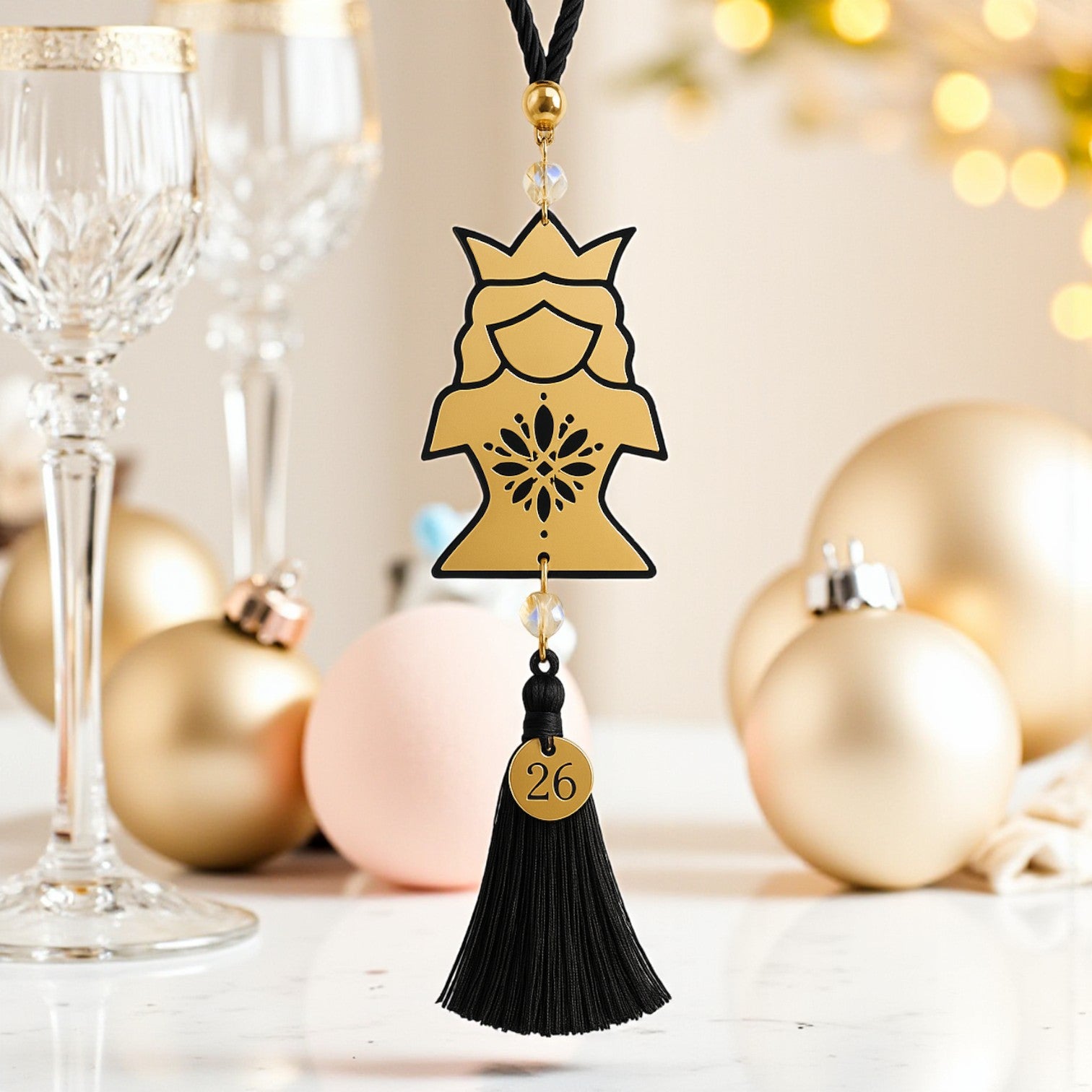 Κρεμαστό Γούρι 2026 Queen – Συλλογή CHESS BOLD - So Cute by Dimi