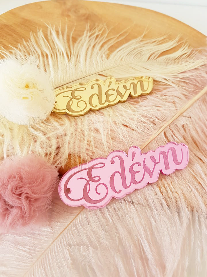 Μπρελόκ καθρέφτης με πον πον (μαμά, νονά, θεία, γιαγιά, sister, teacher, όνομα) - So Cute by Dimi