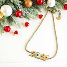 Ατσάλινο βραχιόλι γούρι 2026 με ματάκι – So Cute by Dimi