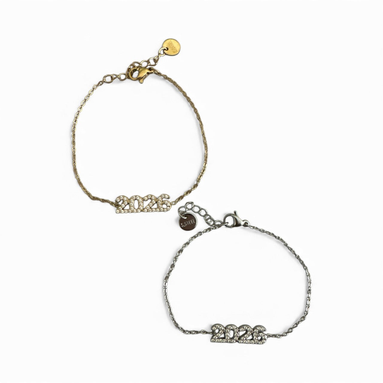 Delicate stainless steel 2026 crystal bracelet in gold and silver – So Cute by Dimi.