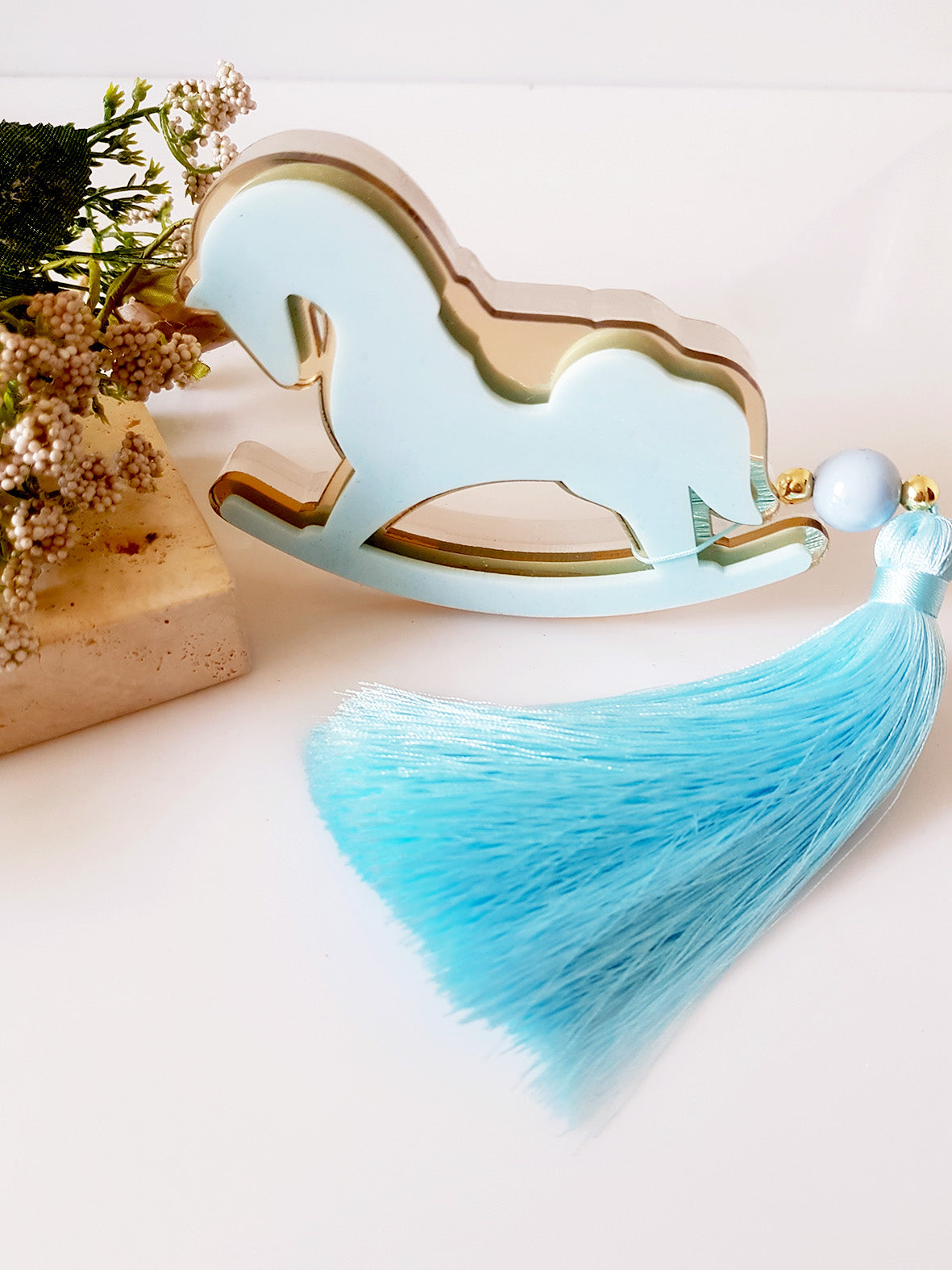 Κουνιστό αλογάκι, σετ δώρου για νεογέννητο - So Cute by Dimi