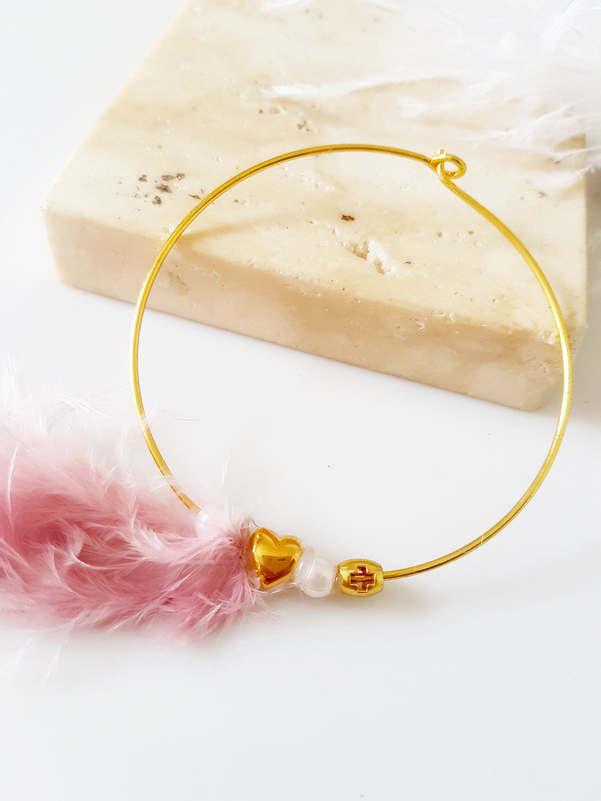 Μαρτυρικό μεταλλικό βραχιόλι με φτερό, σε συσκευασία 50 τεμαχίων - So Cute by Dimi