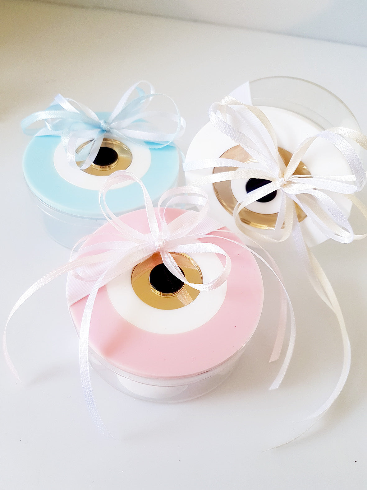 Μπομπονιέρα στρογγυλό κουτί με μάτι - So Cute by Dimi