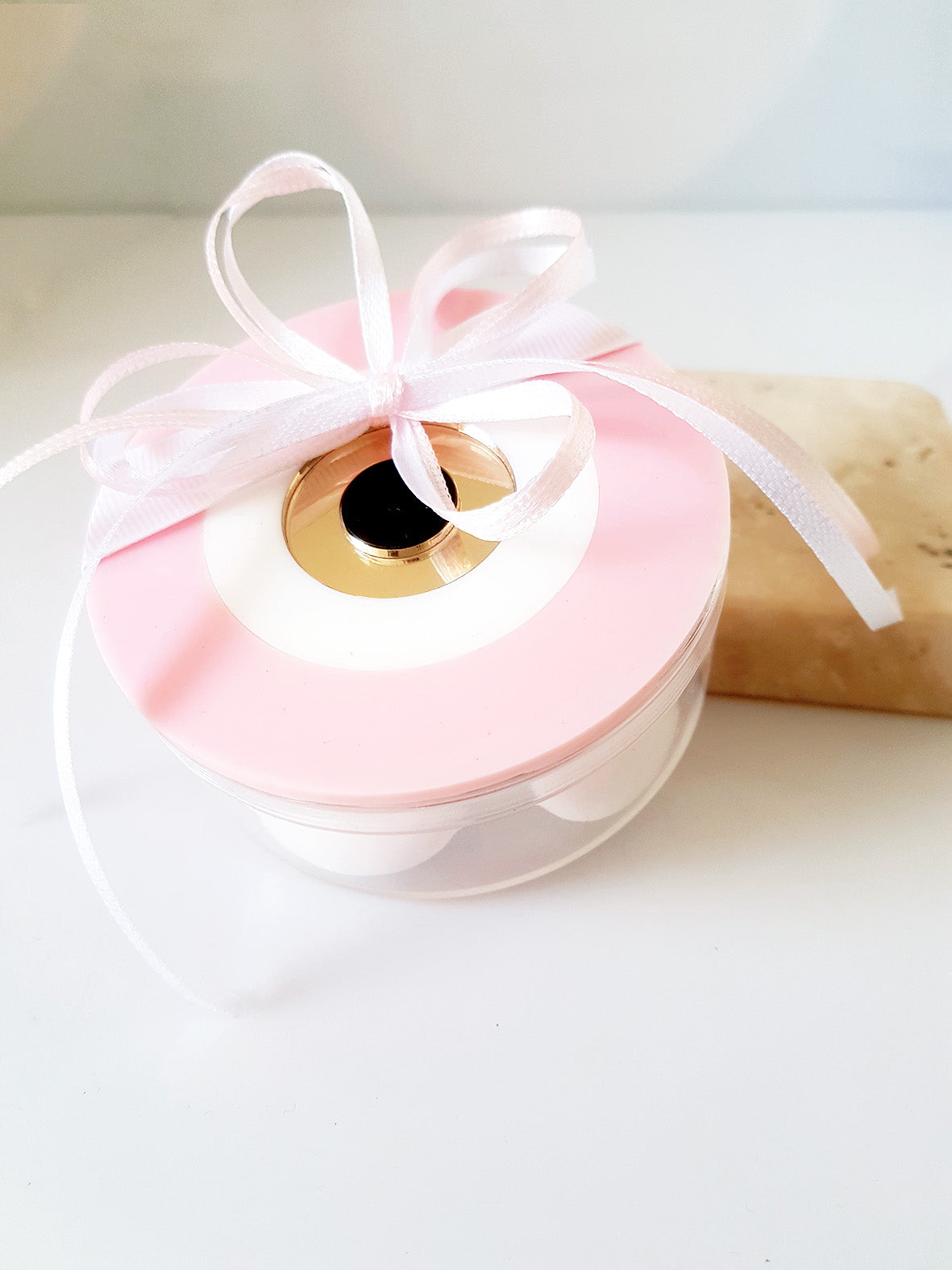 Μπομπονιέρα στρογγυλό κουτί με μάτι - So Cute by Dimi