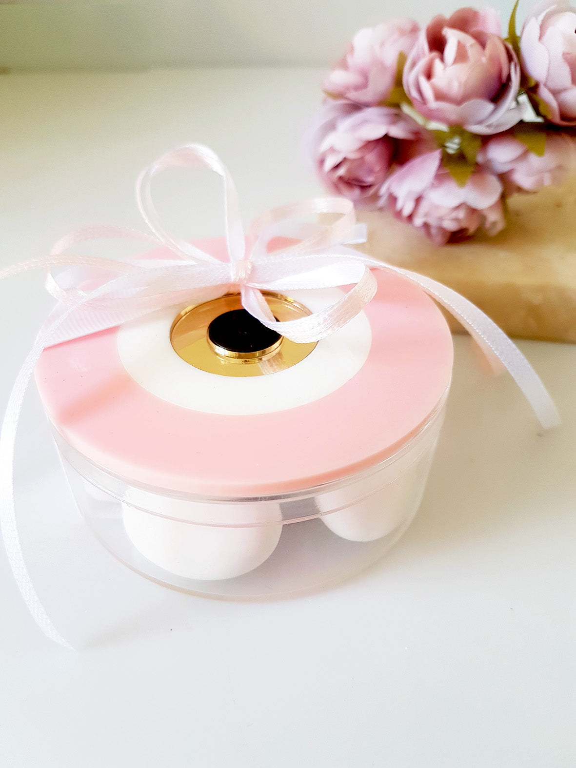 Μπομπονιέρα στρογγυλό κουτί με μάτι - So Cute by Dimi