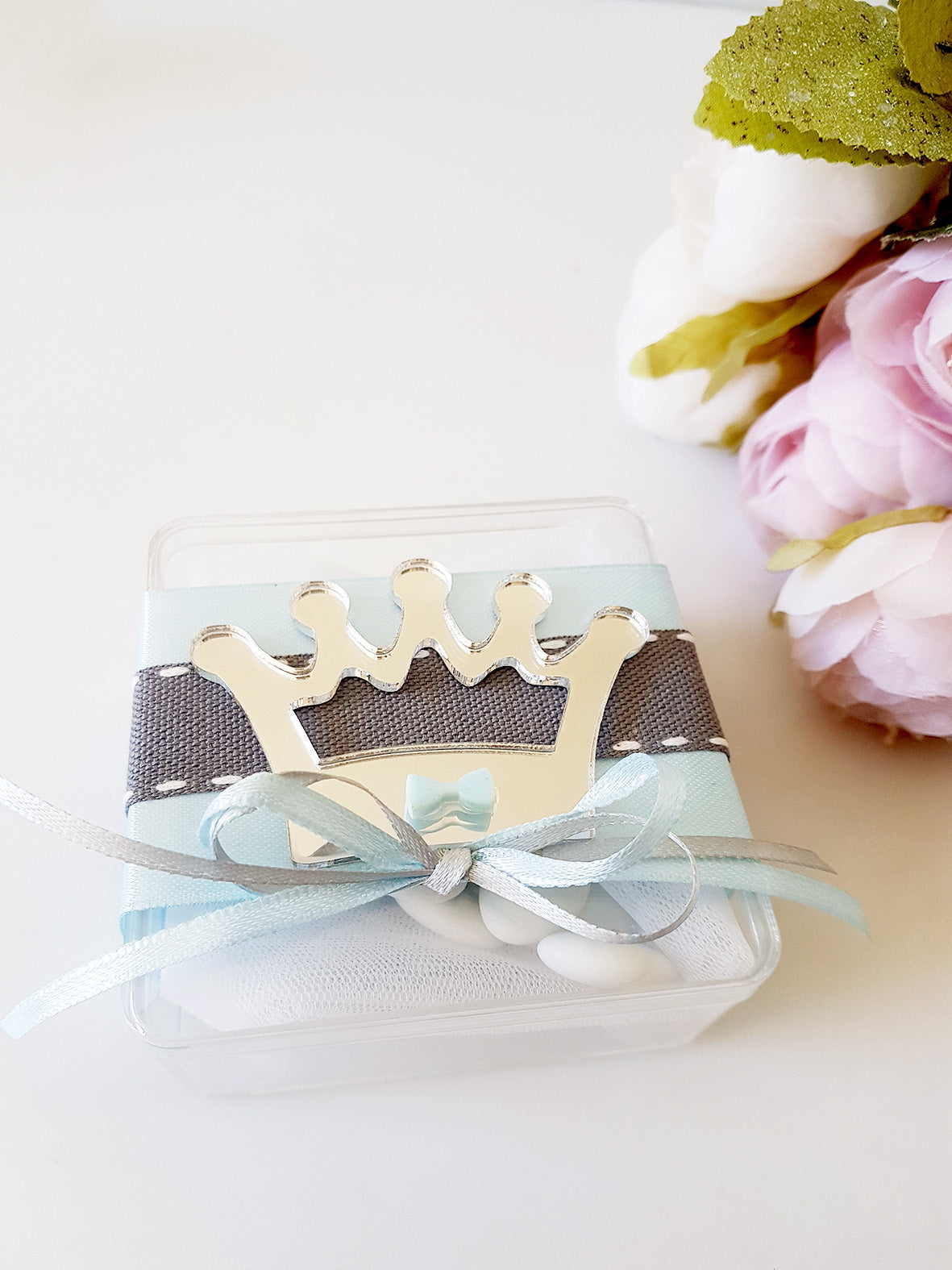 Mπομπονιέρα βάπτισης κορώνα - So Cute by Dimi