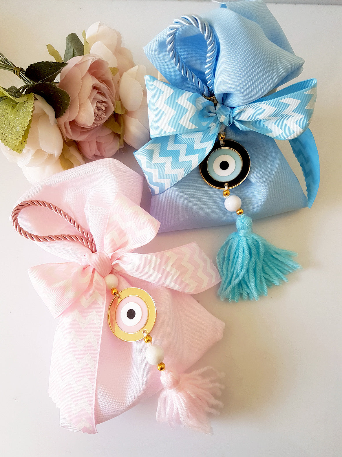 Μπομπονιέρα βάπτισης με γούρι μάτι - So Cute by Dimi