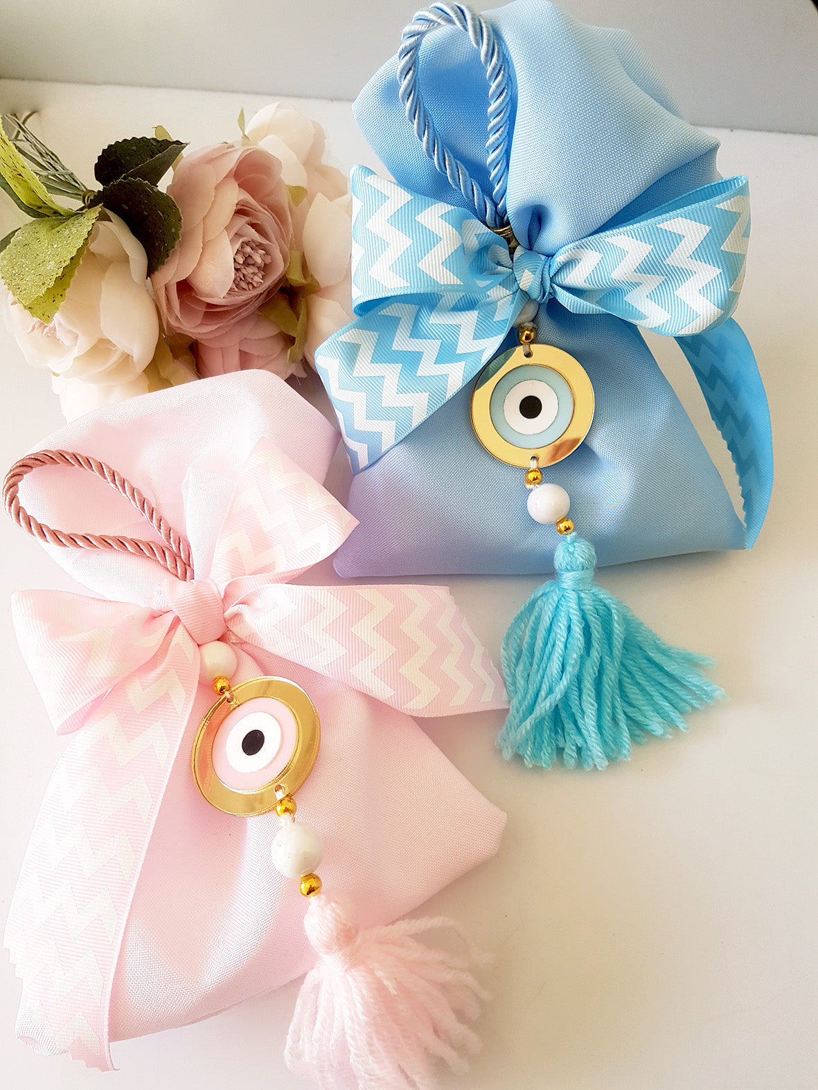 Μπομπονιέρα βάπτισης με γούρι μάτι - So Cute by Dimi