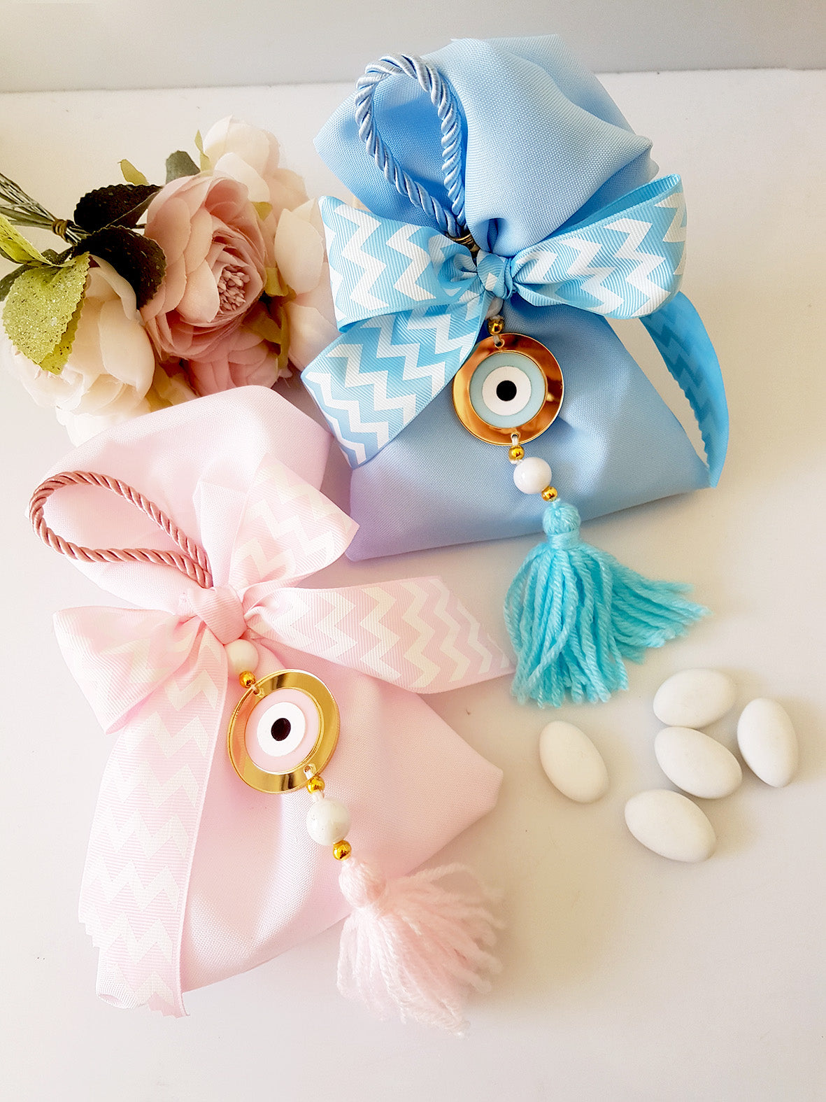 Μπομπονιέρα βάπτισης με γούρι μάτι - So Cute by Dimi