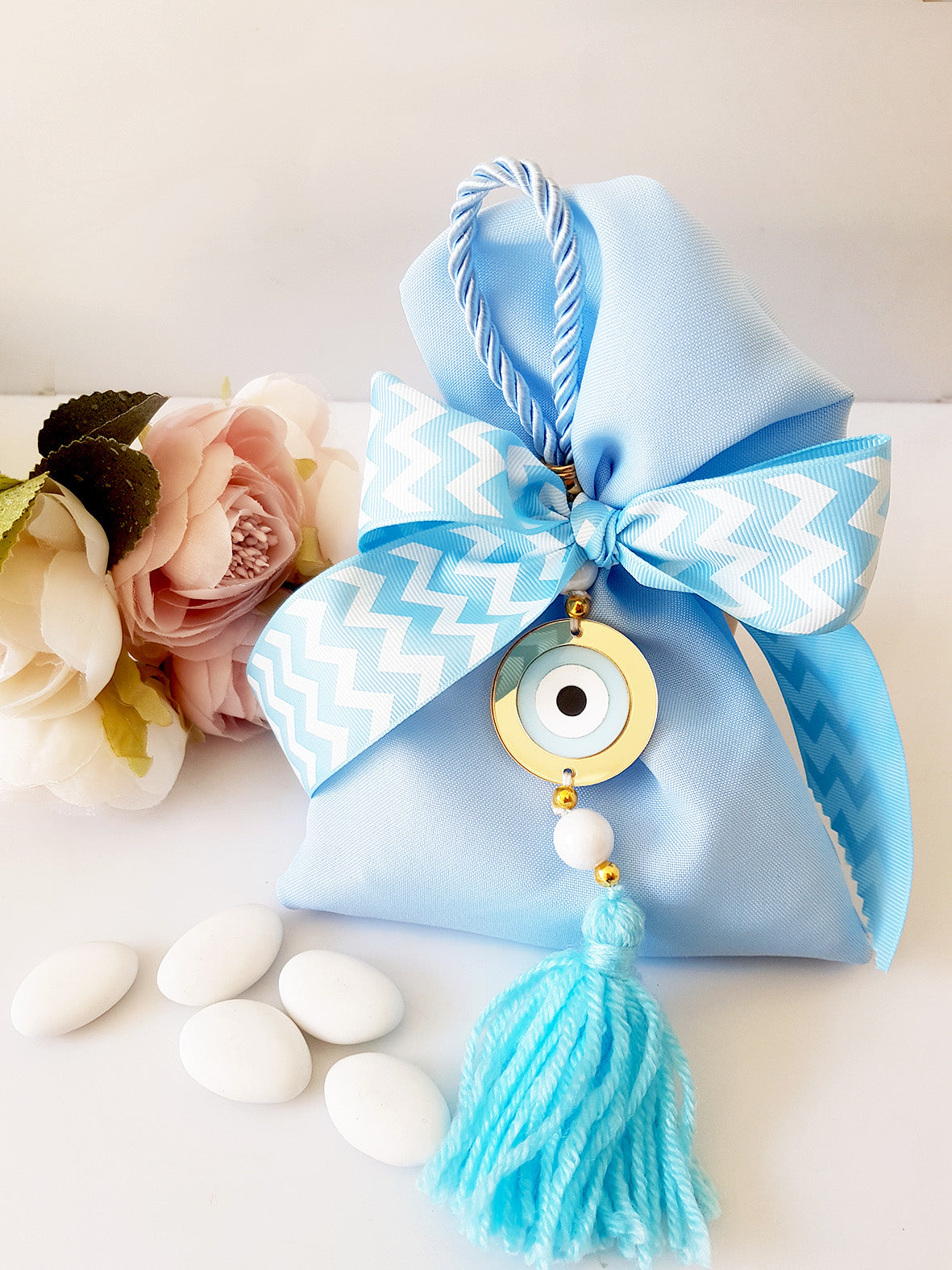 Μπομπονιέρα βάπτισης με γούρι μάτι - So Cute by Dimi