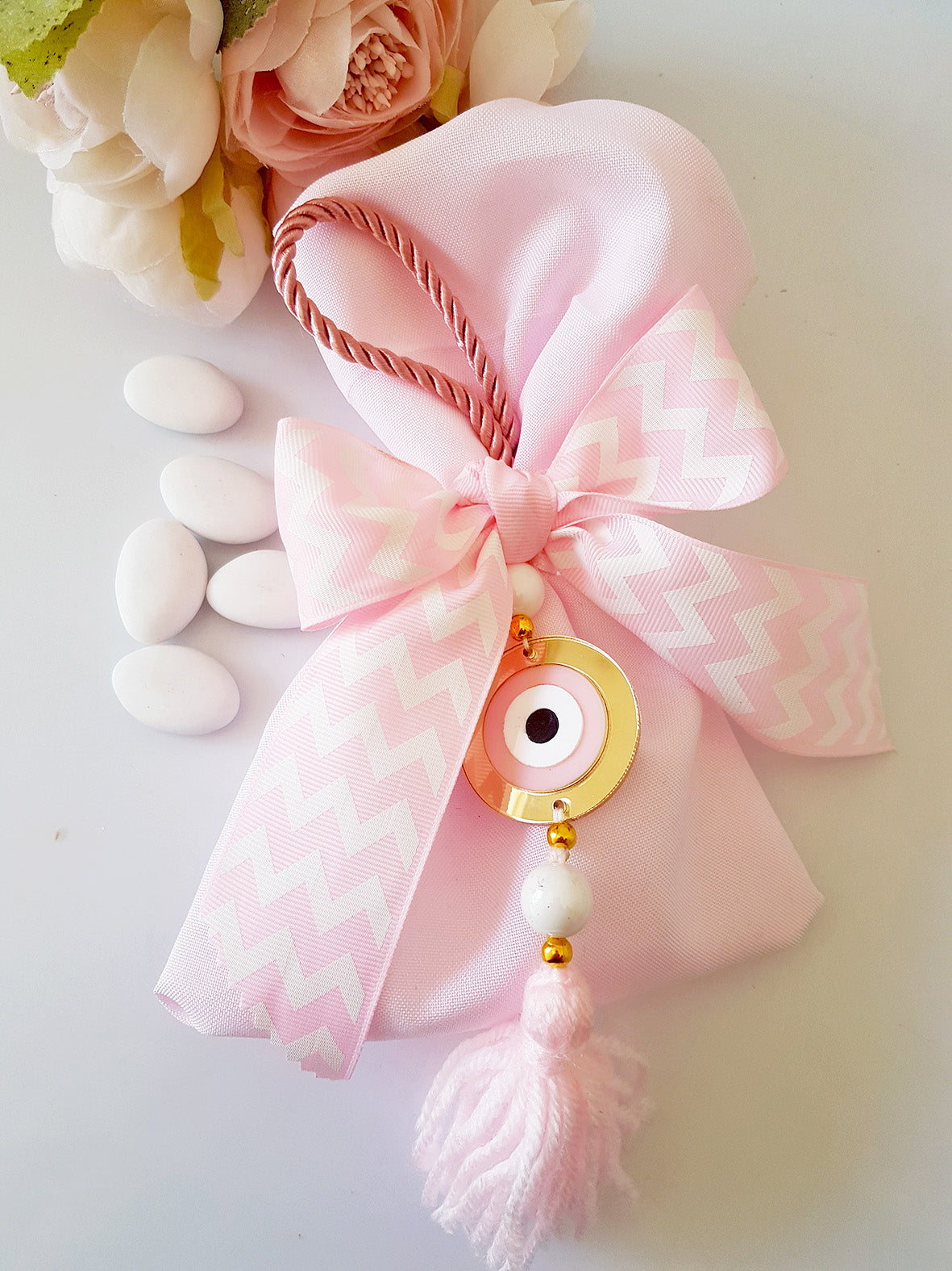 Μπομπονιέρα βάπτισης με γούρι μάτι - So Cute by Dimi