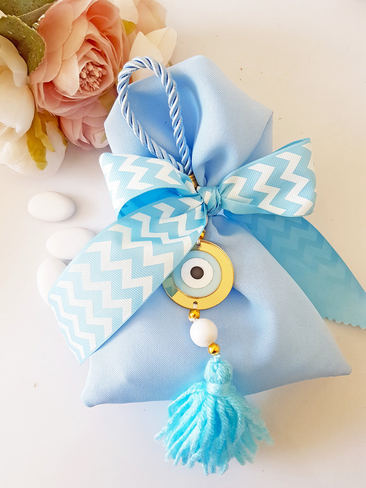 Μπομπονιέρα βάπτισης με γούρι μάτι - So Cute by Dimi