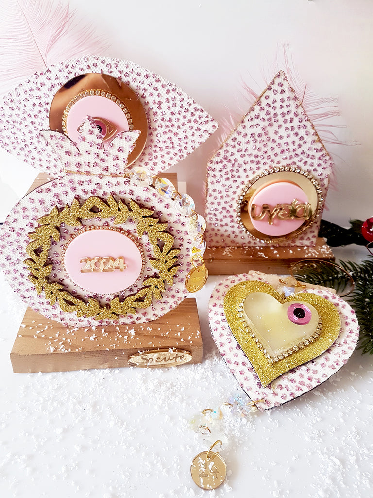 Merry & Pink επιτραπέζιο γούρι σπίτι - So Cute by Dimi