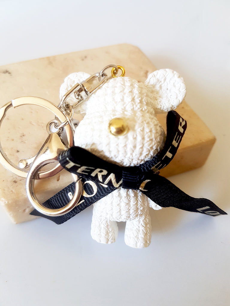 Μπρελόκ αρκουδάκι με φιόγκο - So Cute by Dimi