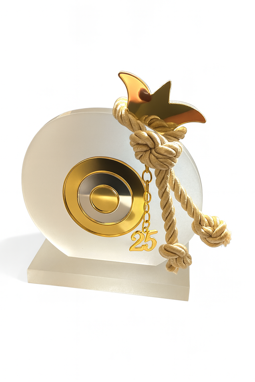 Χειροποίητο γούρι ρόδι plexiglass με μάτι και λεπτομέρειες χρυσό/ασημί – So Cute by Dimi