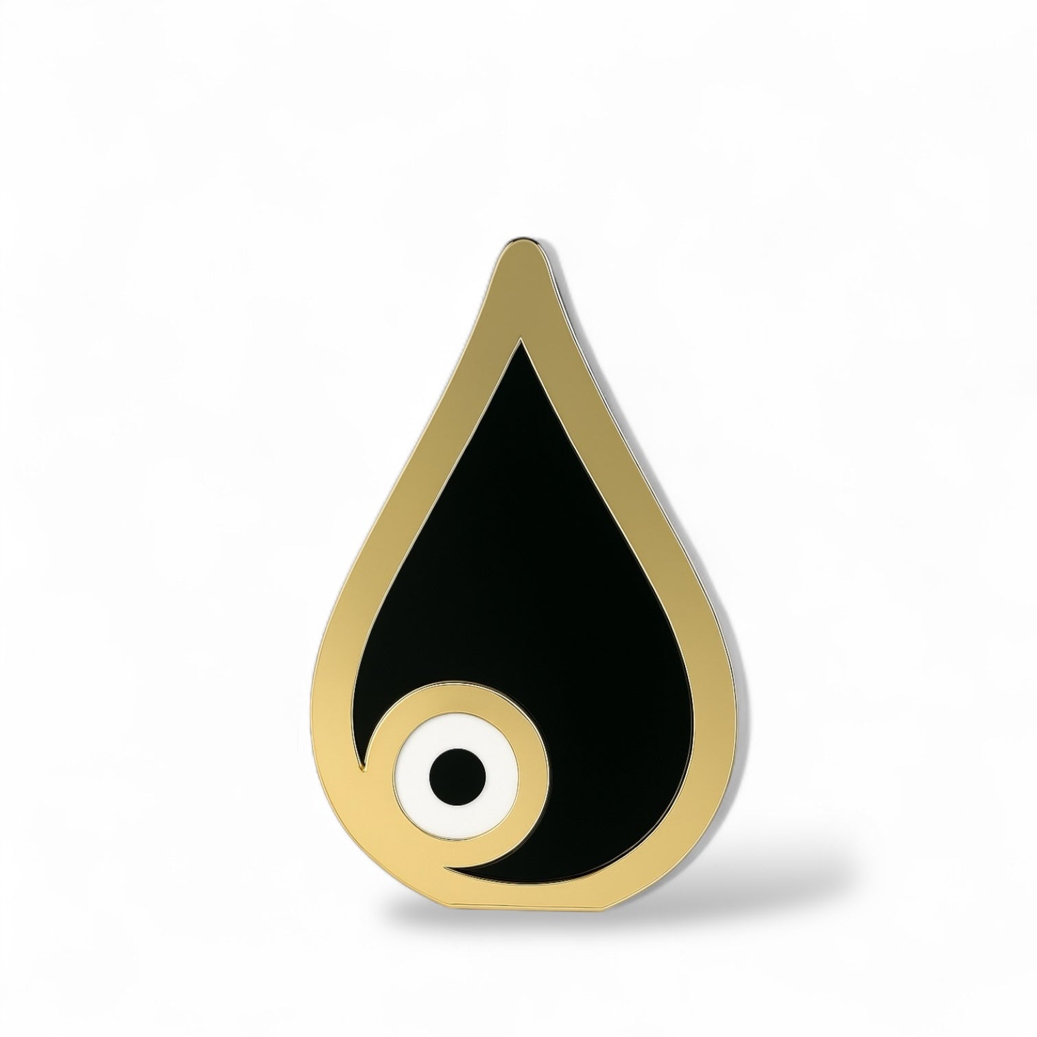 Χειροποίητο γούρι μάτι δάκρυ plexiglass καθρέφτη χρυσό & ασημί με λευκό ή μπλε μάτι – So Cute by Dimi