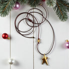 Κολιέ γούρι 2026 με αστέρι από ζαμάκ και κορδόνι αυξομείωσης – So Cute by Dimi