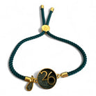 Χειροποίητο βραχιόλι γούρι 2026 με επιχρυσωμένο μοτίφ και charm σταγόνα γκλίτερ – So Cute by Dimi