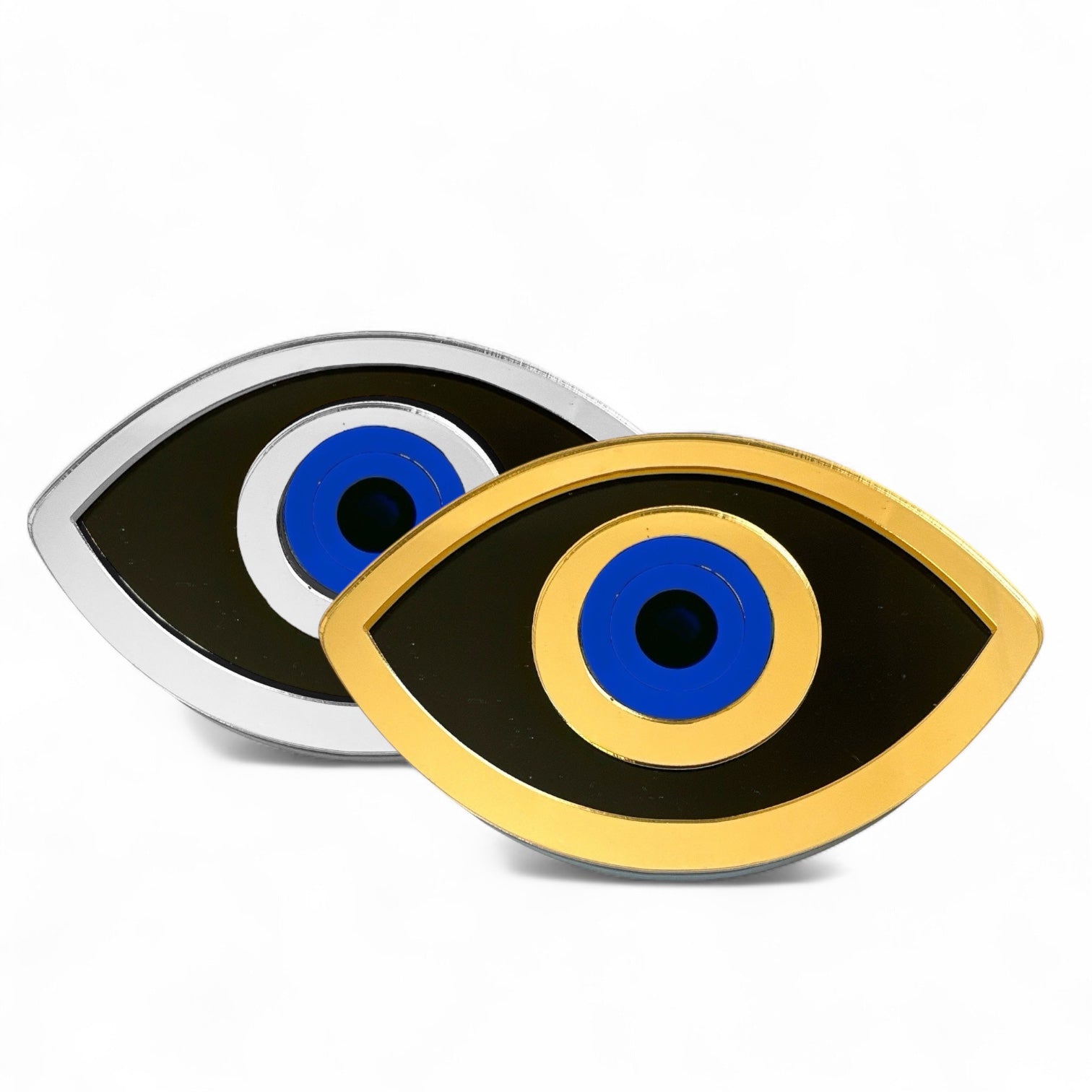 👁️ Επιτραπέζιο Γούρι Μάτι Plexiglass με Χρυσό Καθρέφτη & Λάμψη - So Cute by Dimi