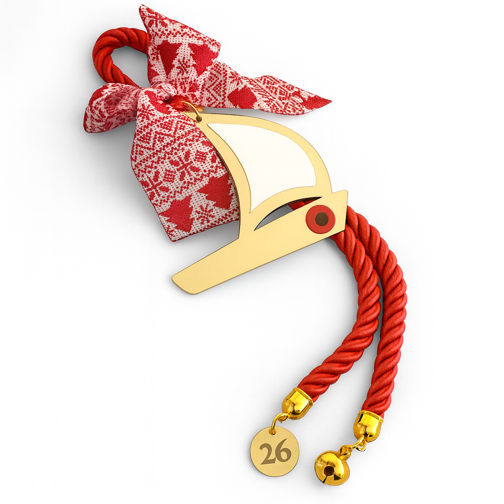 ⛵ Γούρι 2026 Καραβάκι με Μάτι – Κρεμαστό Plexiglass Χρυσό Καθρέφτη - So Cute by Dimi