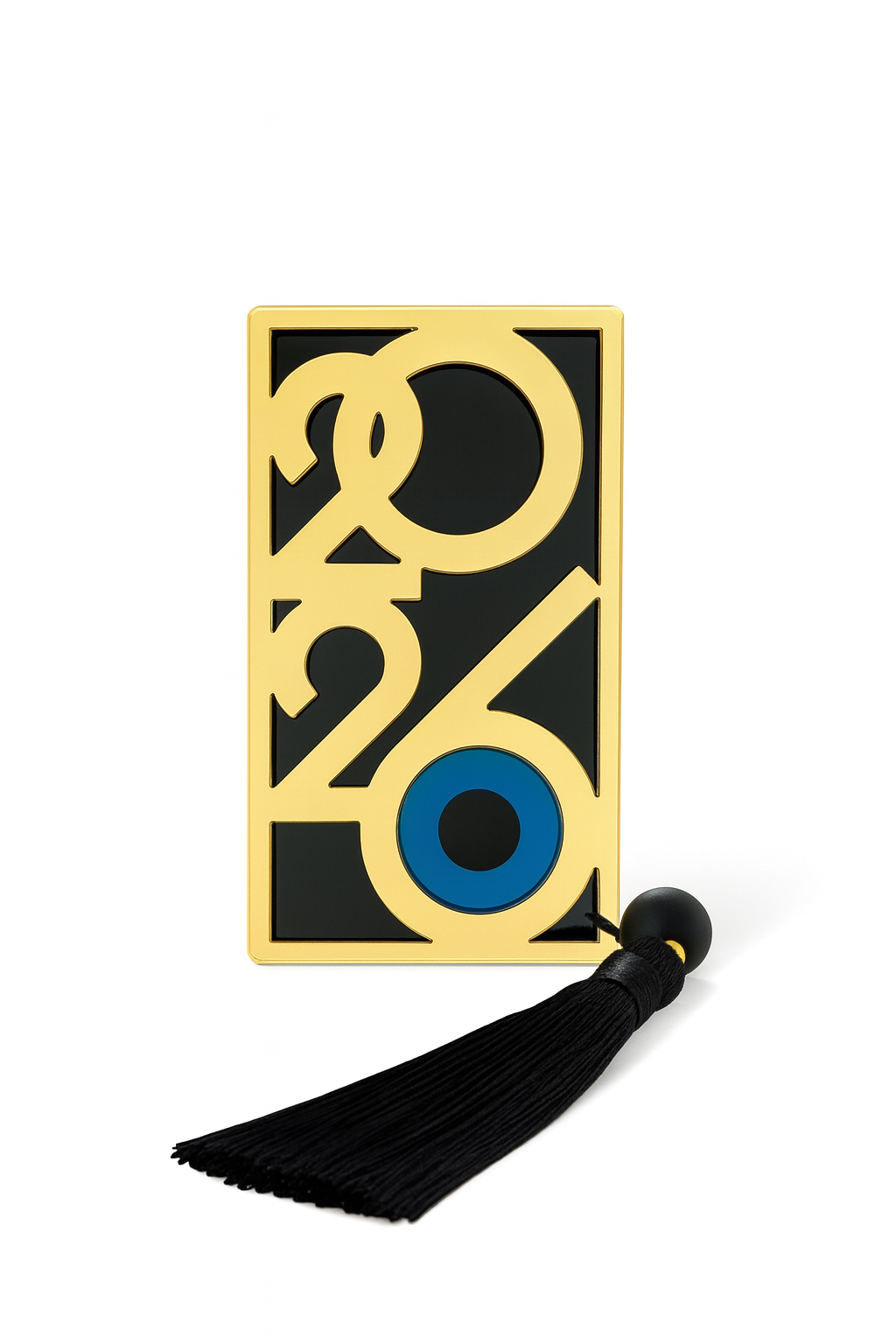 Γούρι 2026 επιτραπέζιο plexiglass καθρέφτης με μάτι και φούντα – So Cute by Dimi