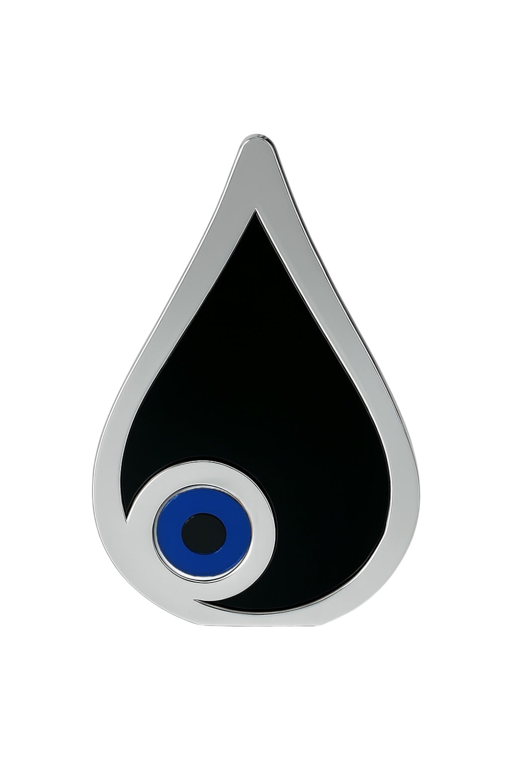 Χειροποίητο γούρι μάτι δάκρυ plexiglass καθρέφτη χρυσό & ασημί με λευκό ή μπλε μάτι – So Cute by Dimi