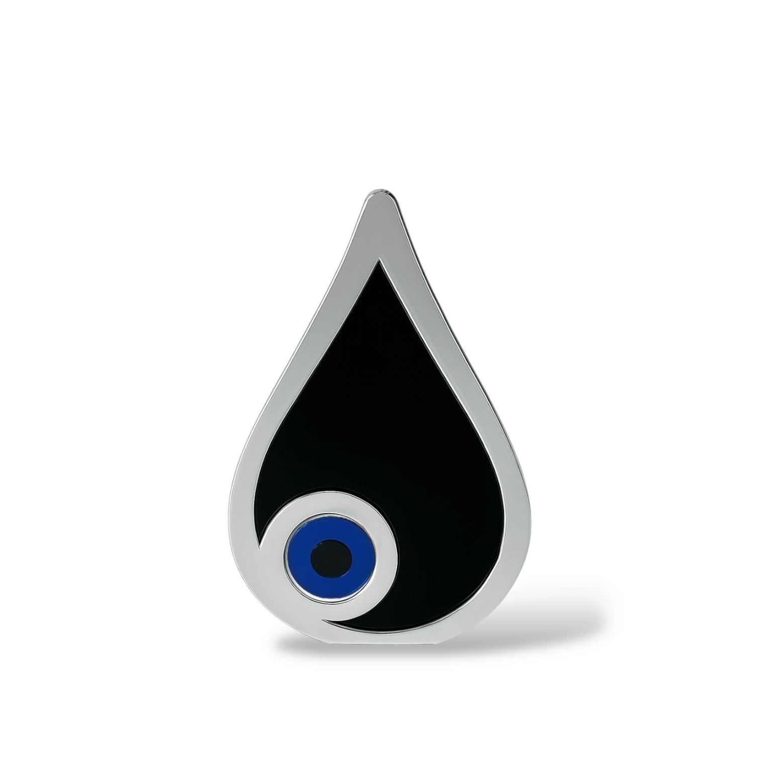 Χειροποίητο γούρι μάτι δάκρυ plexiglass καθρέφτη χρυσό & ασημί με λευκό ή μπλε μάτι – So Cute by Dimi