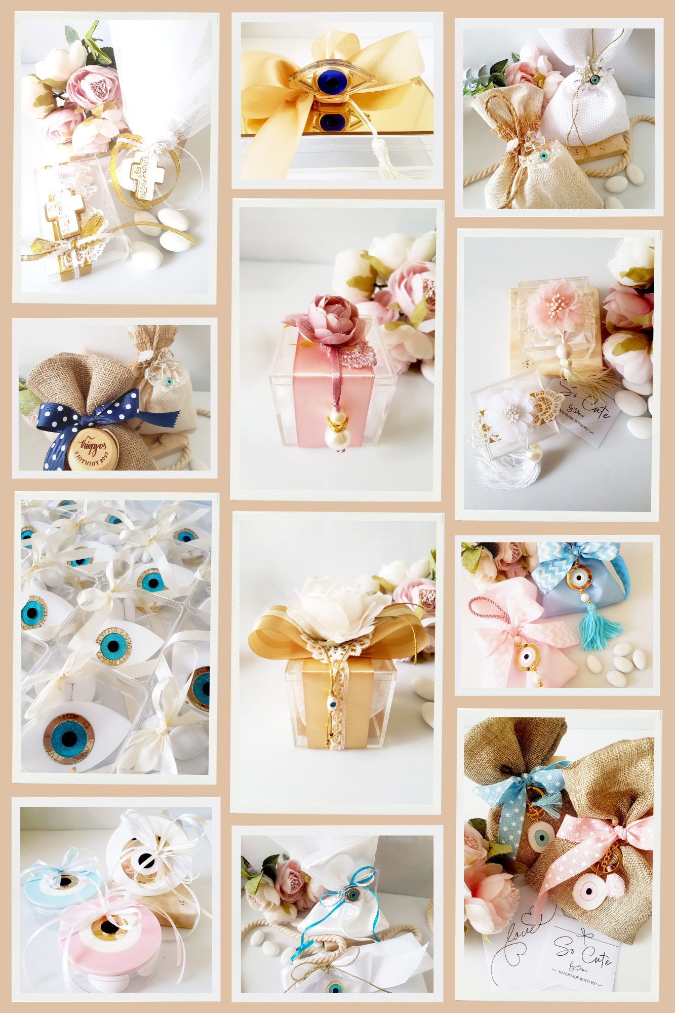 Πακέτο δειγμάτων μπομπονιέρες χονδρικής - So Cute by Dimi