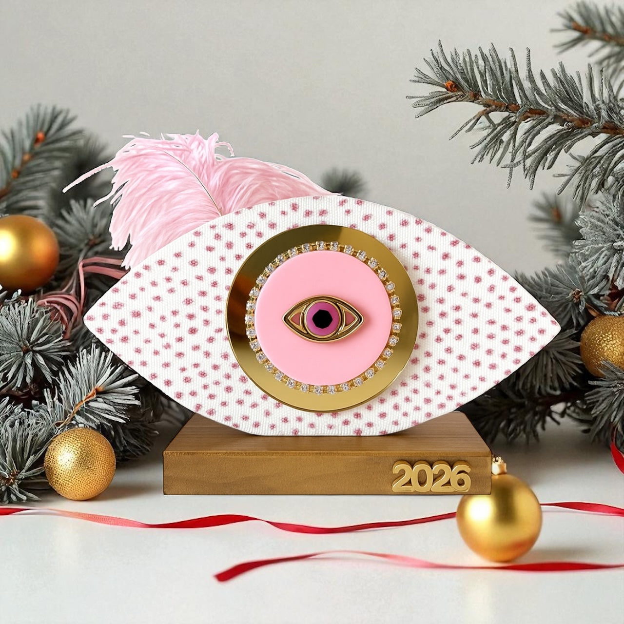 Merry & Pink επιτραπέζιο οβάλ γούρι - So Cute by Dimi