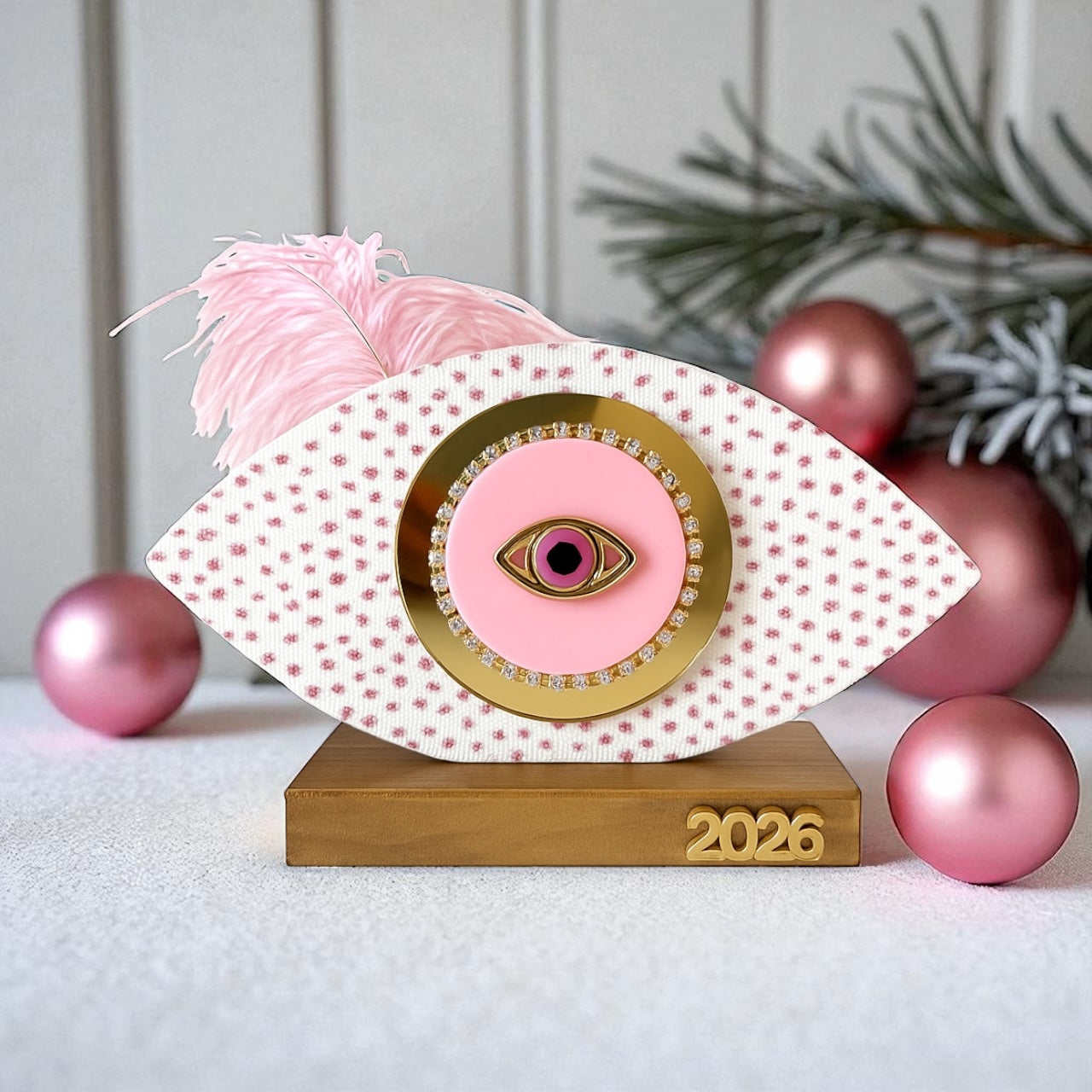 Merry & Pink επιτραπέζιο οβάλ γούρι - So Cute by Dimi