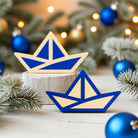 Γούρι καραβάκι από plexiglass καθρέφτη με περίγραμμα – So Cute by Dimi