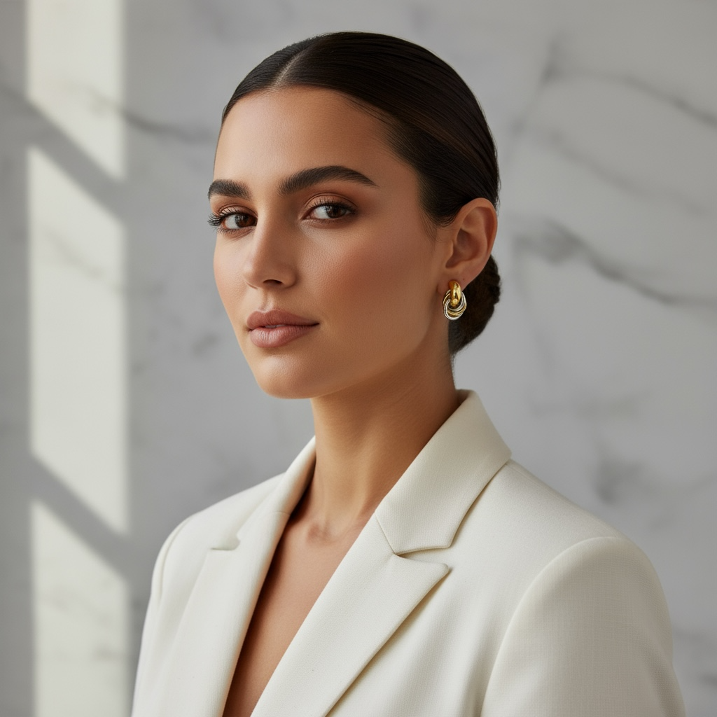 Twist Harmony – Ατσάλινα Σκουλαρίκια Κρίκοι με Κόμπους - So Cute by Dimi