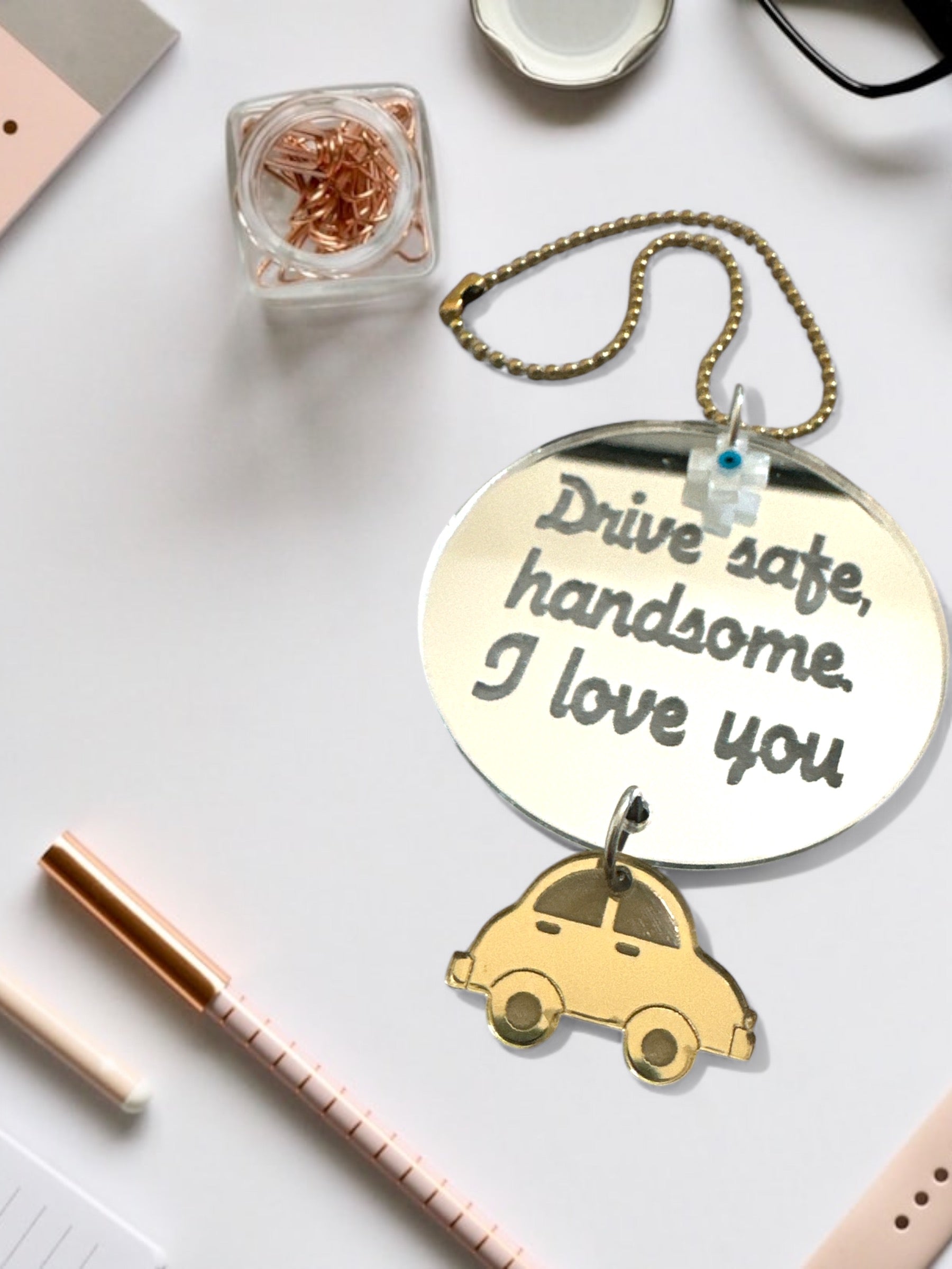 Γούρι αυτοκινήτου "Drive safe handsome" - So Cute by Dimi