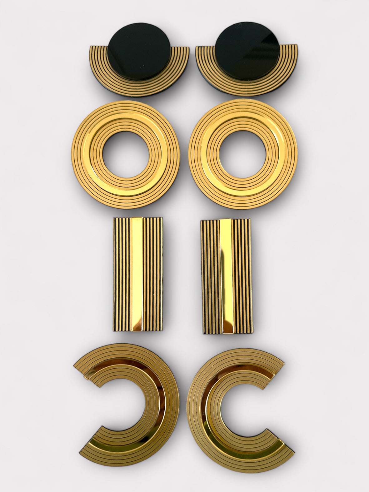 Χειροποίητα ριγέ σκουλαρίκια από πλέξιγκλας – So Cute by Dimi