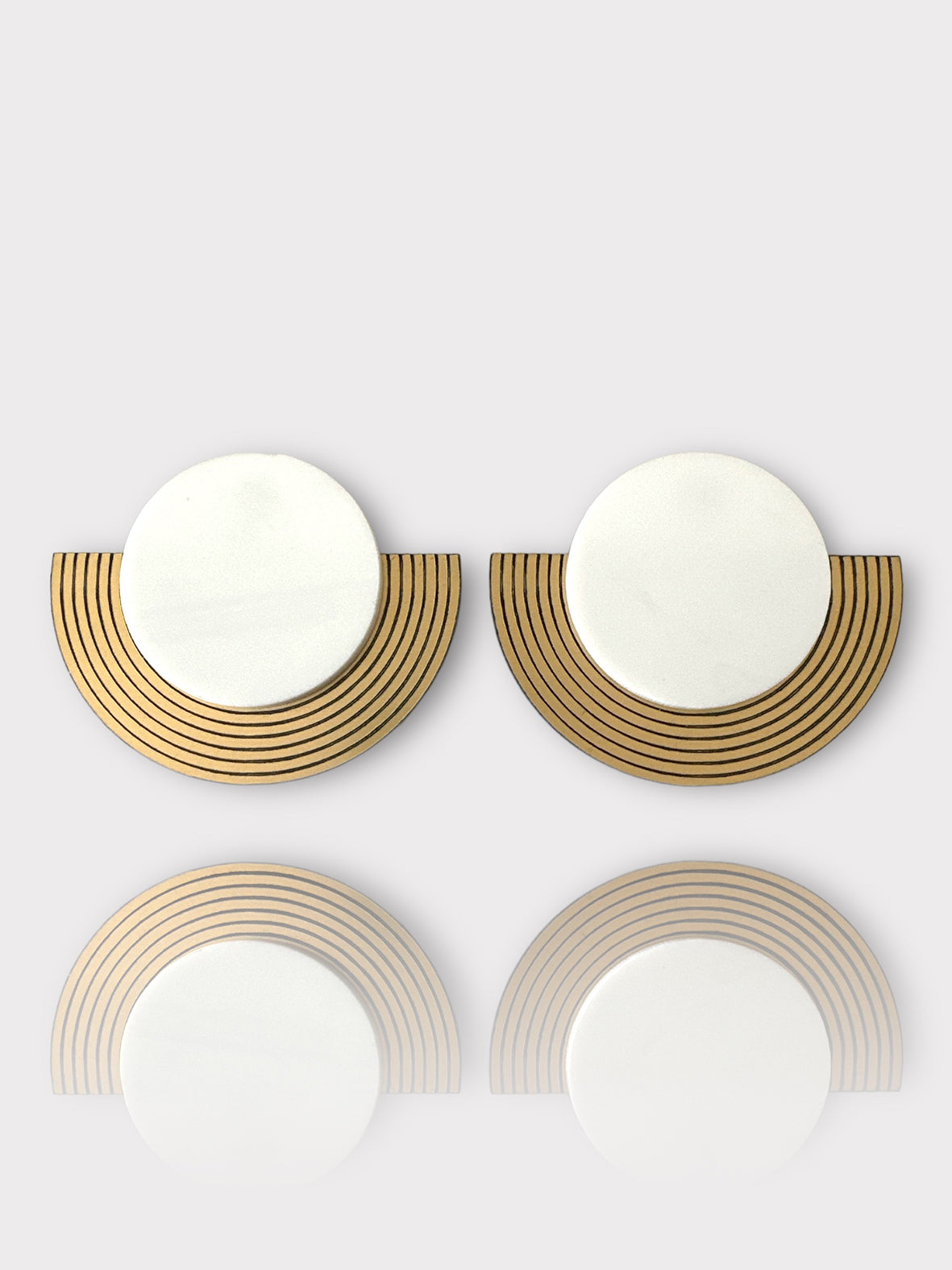 Arcadia Earrings – Χειροποίητα ριγέ σκουλαρίκια από πλέξιγκλας – So Cute by Dimi