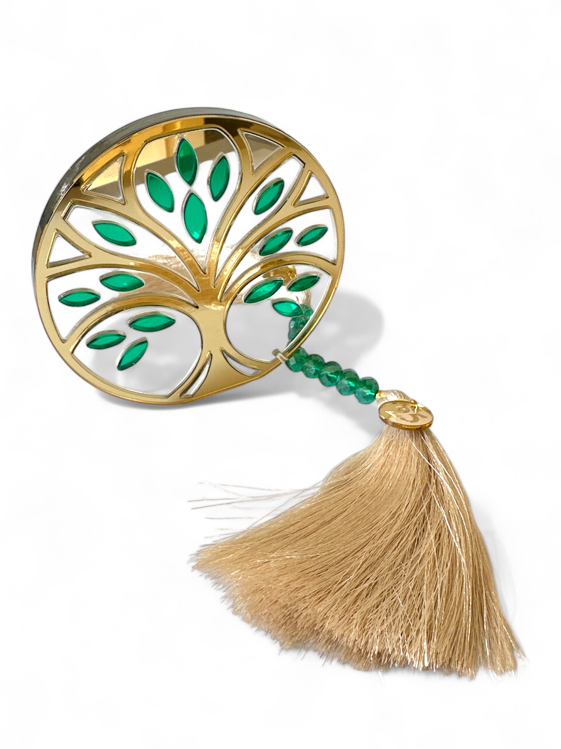 Γούρι Δέντρο Ζωής από πλεξιγκλάς καθρέφτη με φούντα – So Cute by Dimi