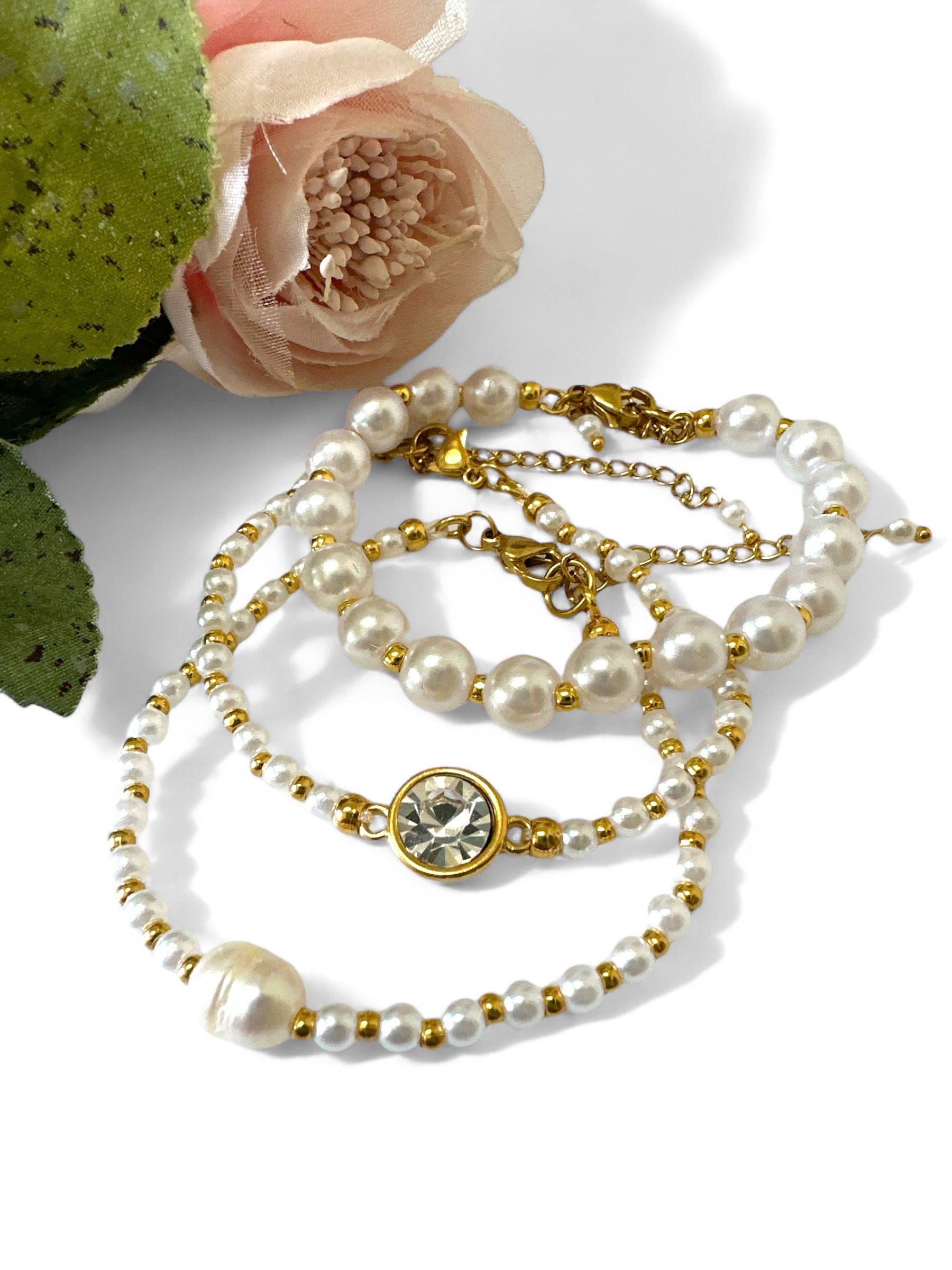 Βραχιόλι με πέρλες 8mm - So Cute by Dimi