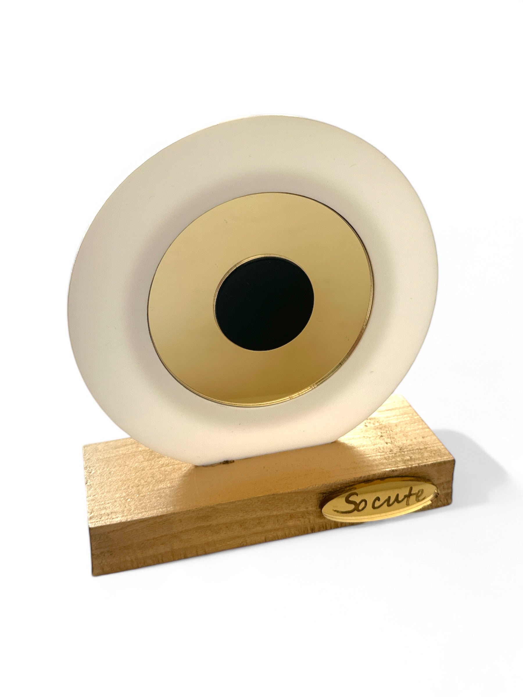 Γούρι πλεξιγκλάς στρογγυλό μάτι σε βάση - So Cute by Dimi