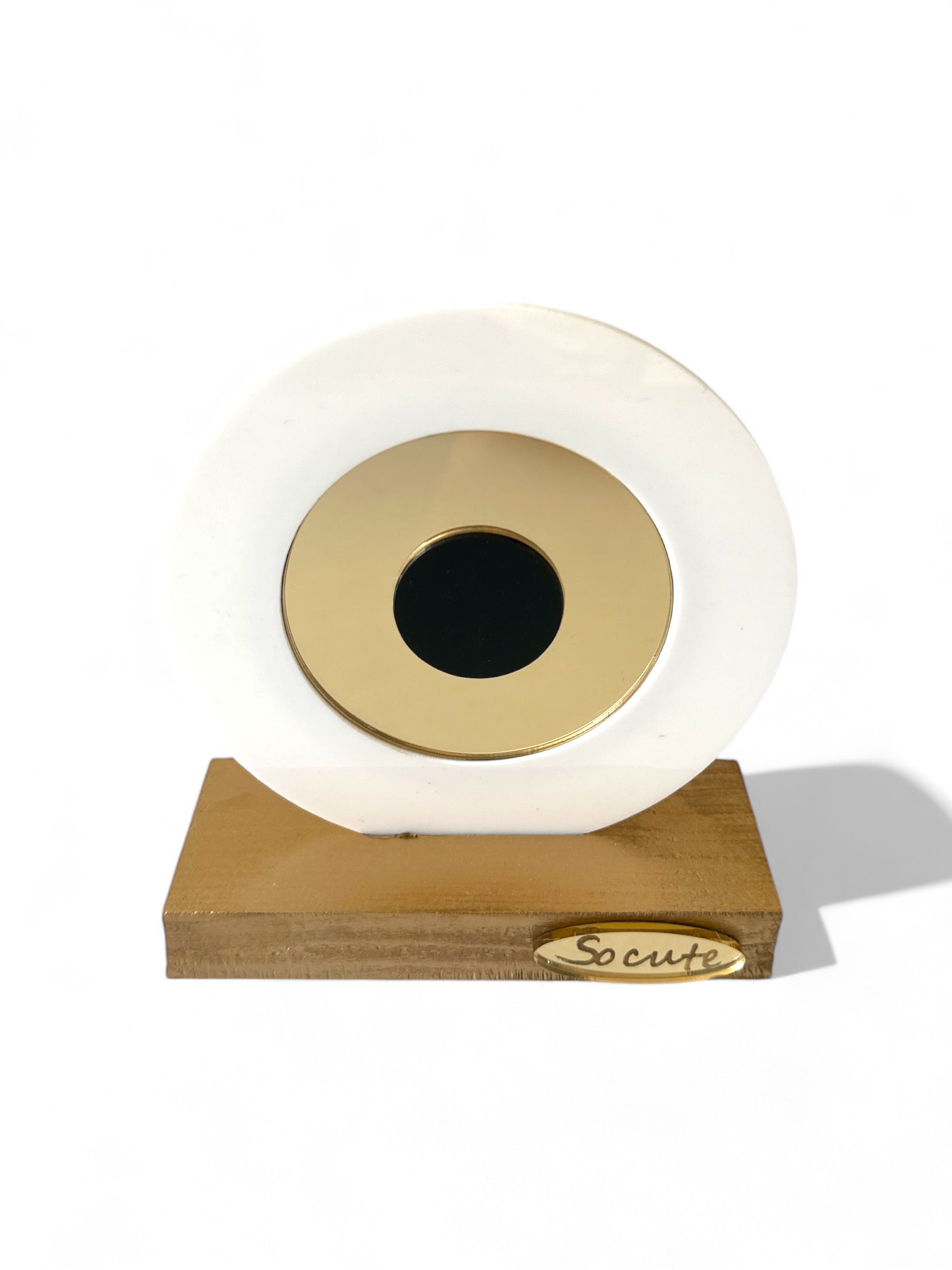 Γούρι πλεξιγκλάς στρογγυλό μάτι σε βάση - So Cute by Dimi