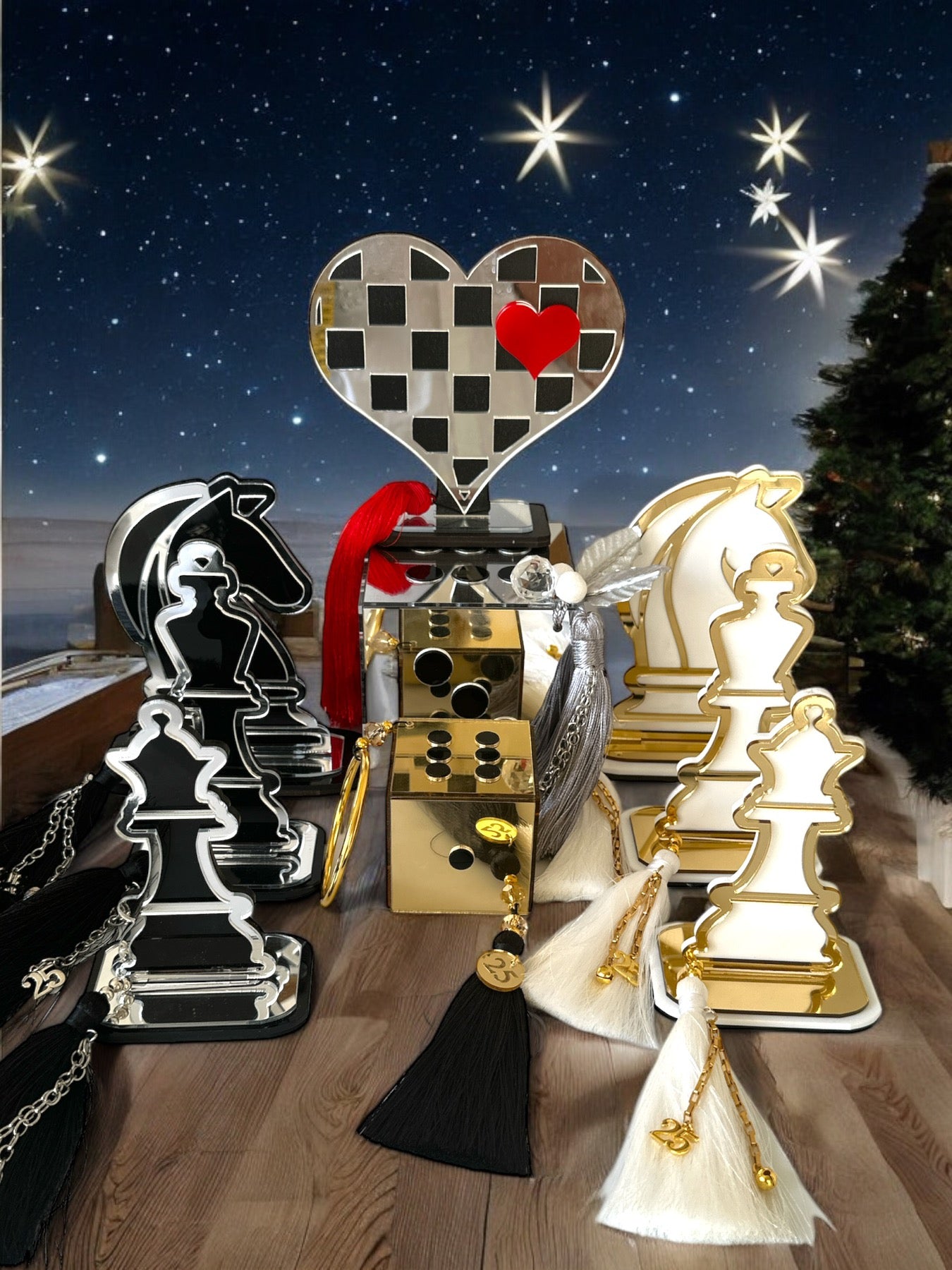 Χειροποίητα γούρια από την συλλογή Chess Bold " - So Cute by Dimi