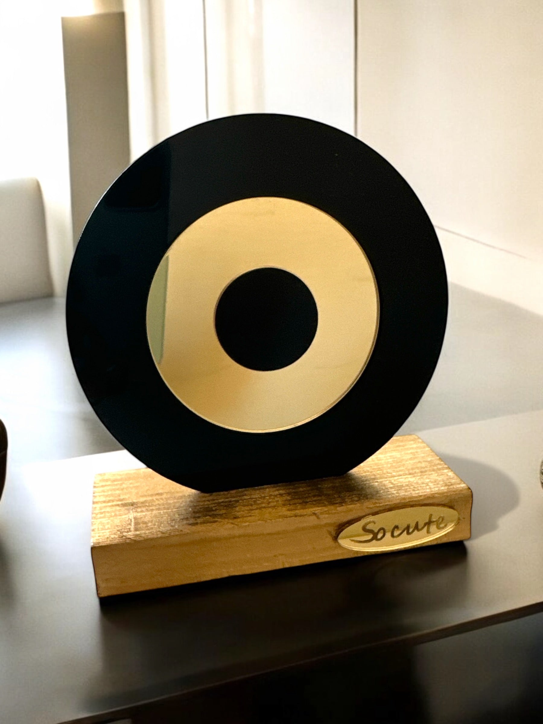 Γούρι πλεξιγκλάς στρογγυλό μάτι σε βάση - So Cute by Dimi