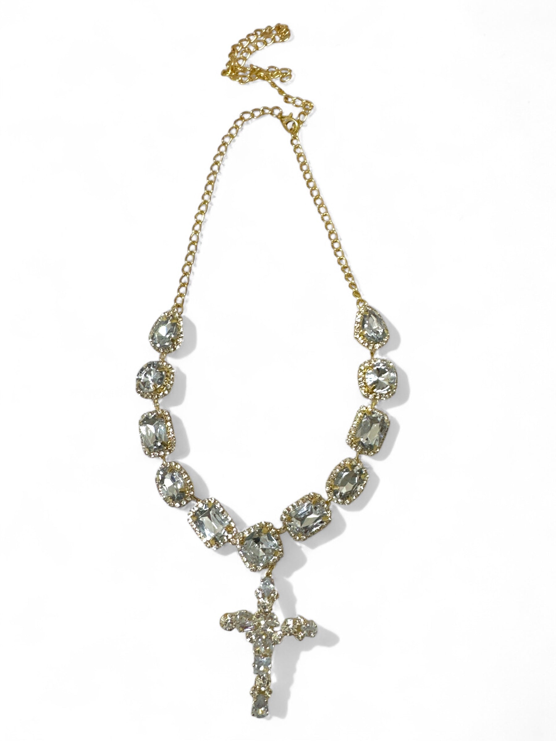 CRYSTAL CROSS NECKLACE - So Cute by Dimi