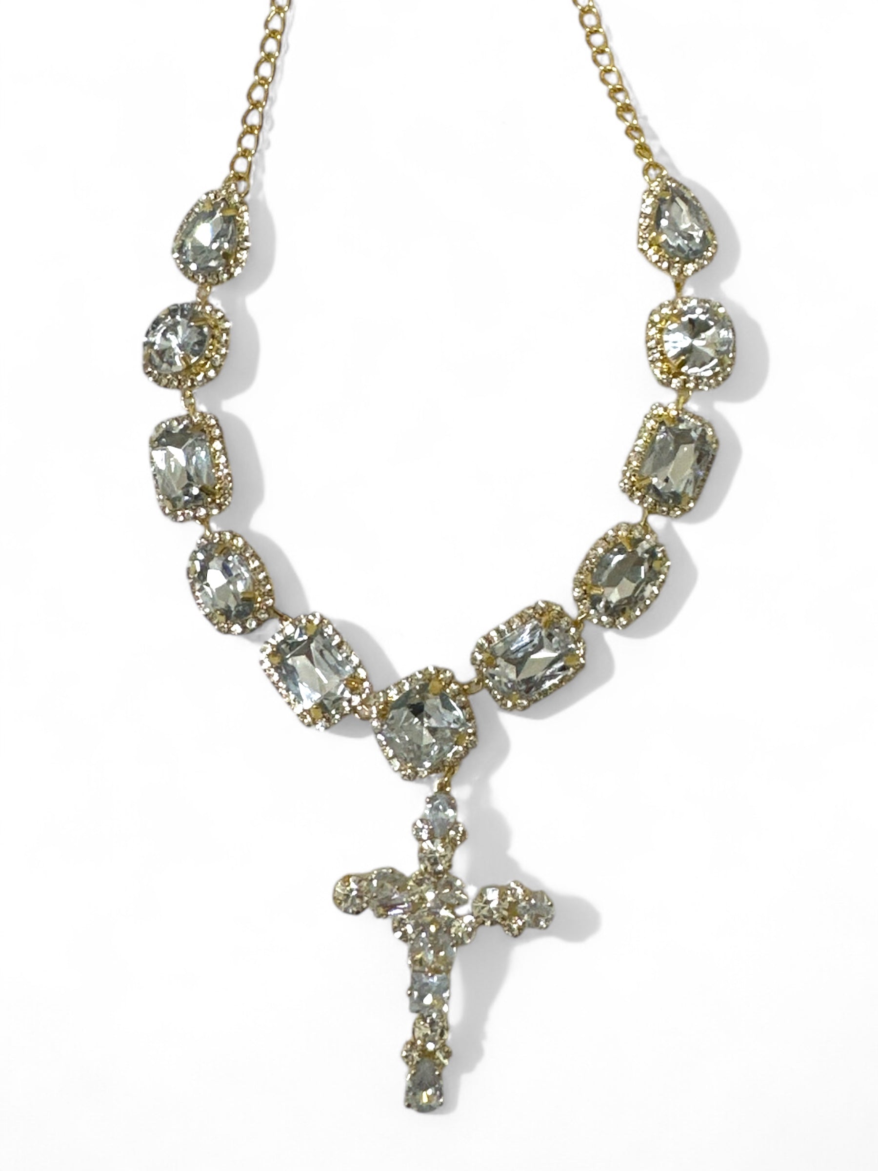 CRYSTAL CROSS NECKLACE - So Cute by Dimi
