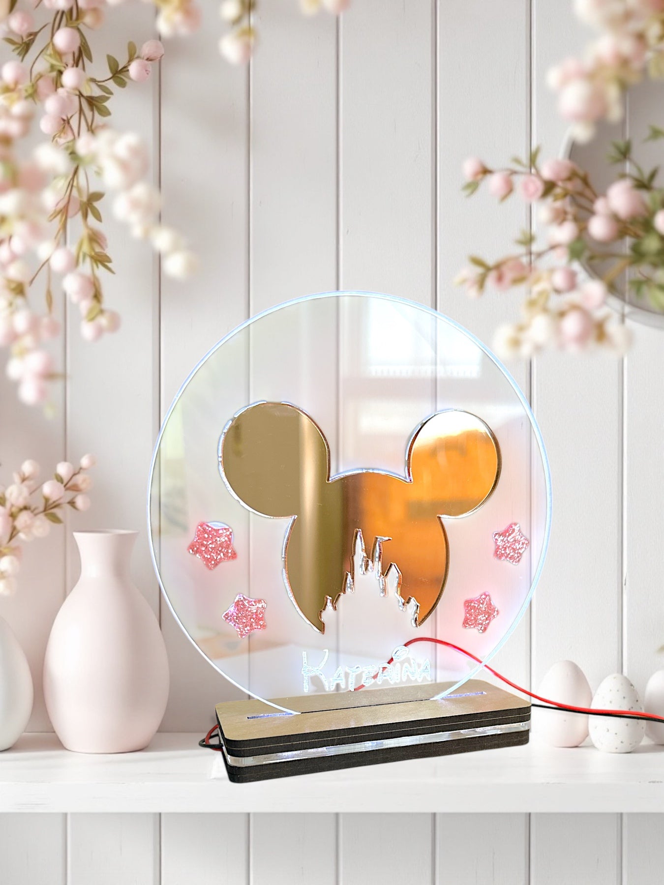 Φωτιστικό led Mίκυ με όνομα - So Cute by Dimi