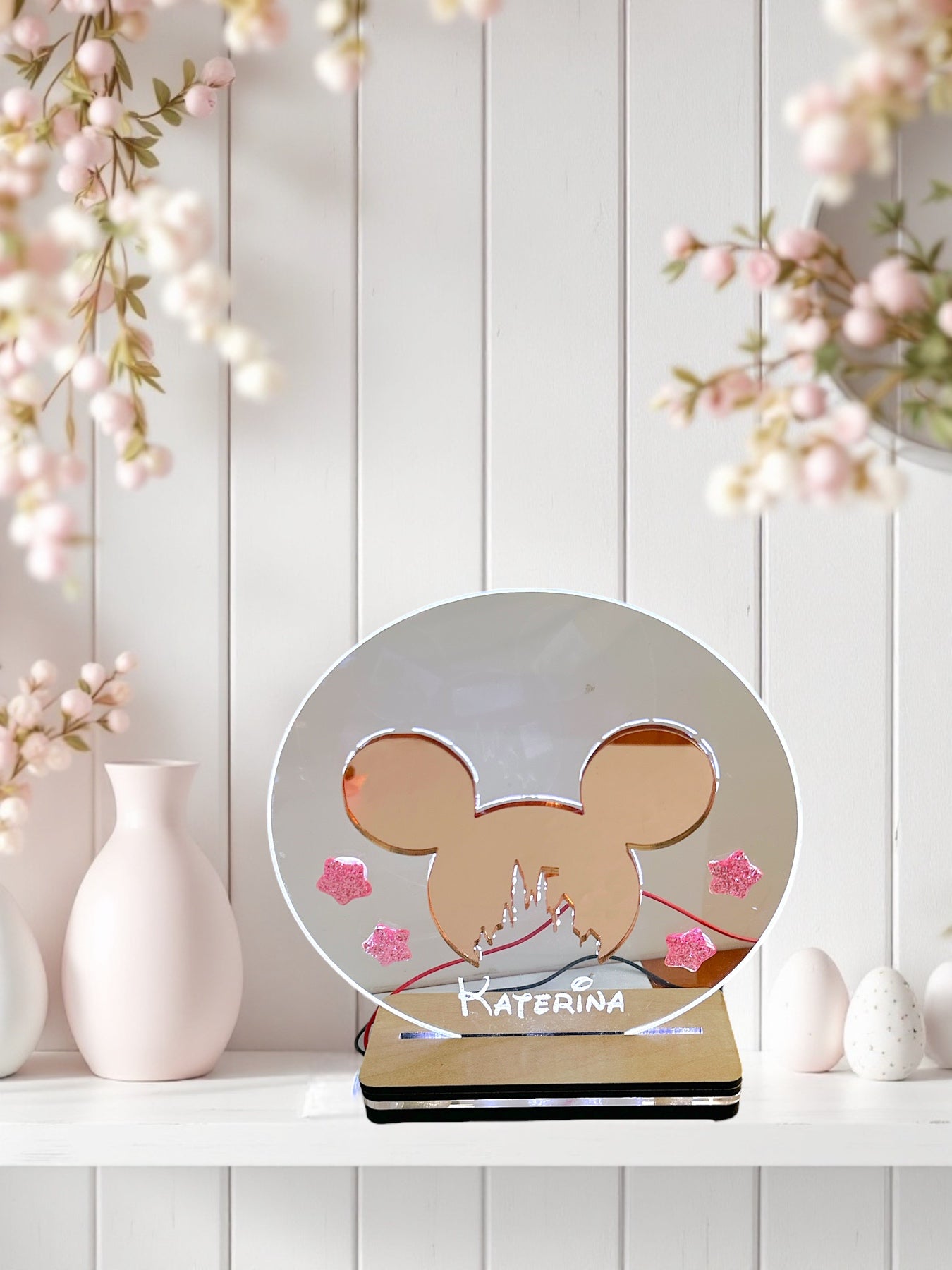 Φωτιστικό led Mίκυ με όνομα - So Cute by Dimi