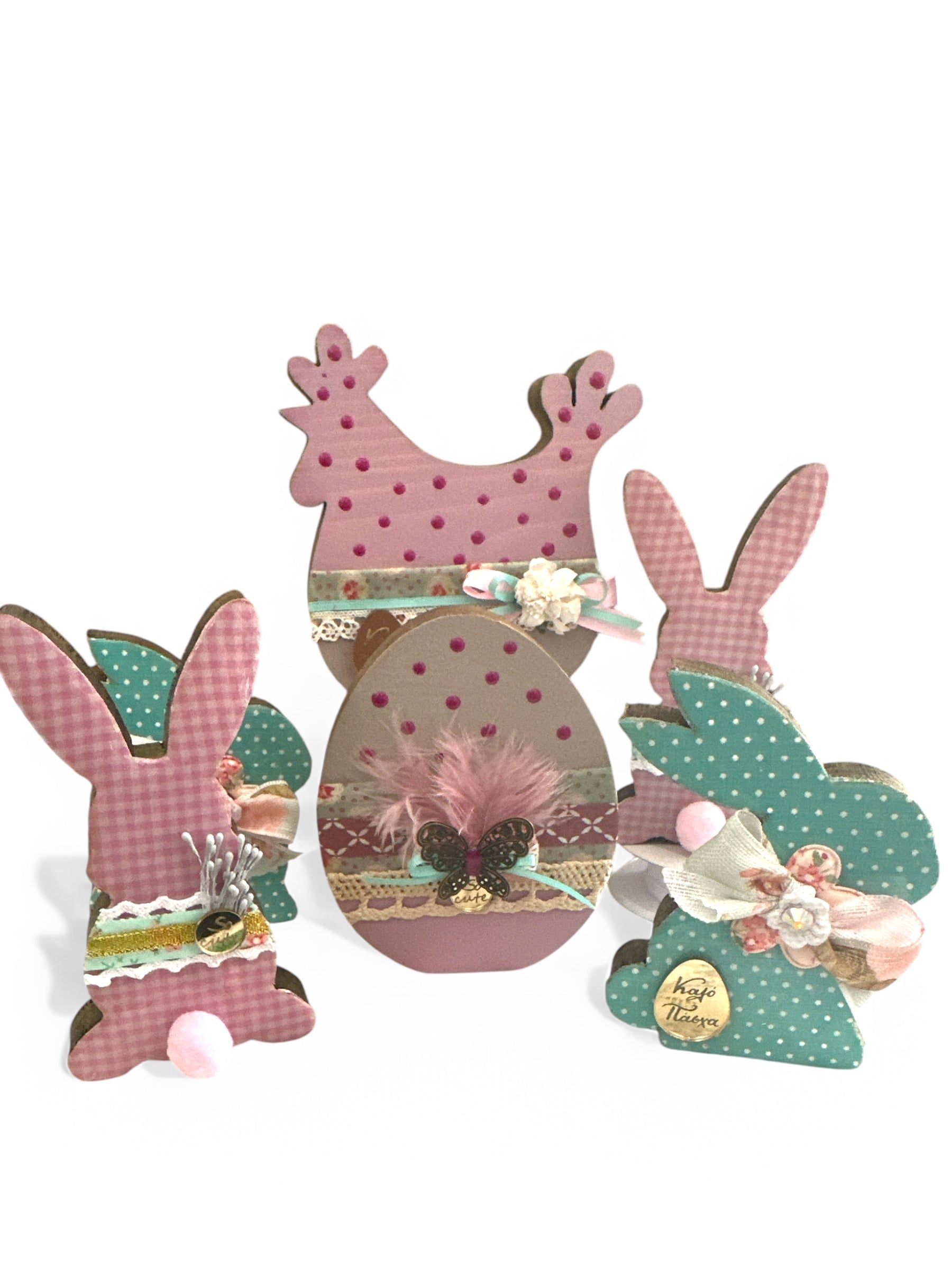 Το βεραμάν κουνελάκι - χειροποίητο πασχαλινό διακοσμητικό - So Cute by Dimi