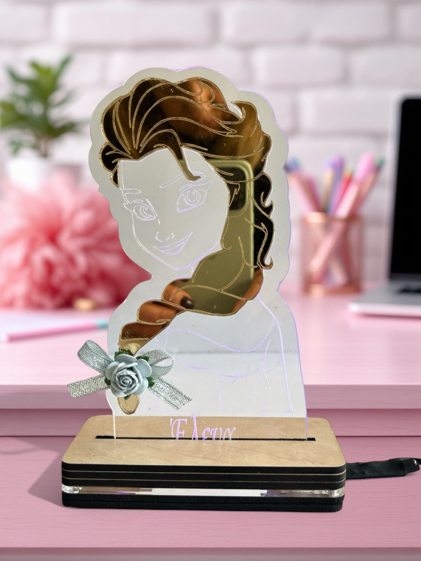 Φωτιστικό Frozen Elsa με όνομα - So Cute by Dimi