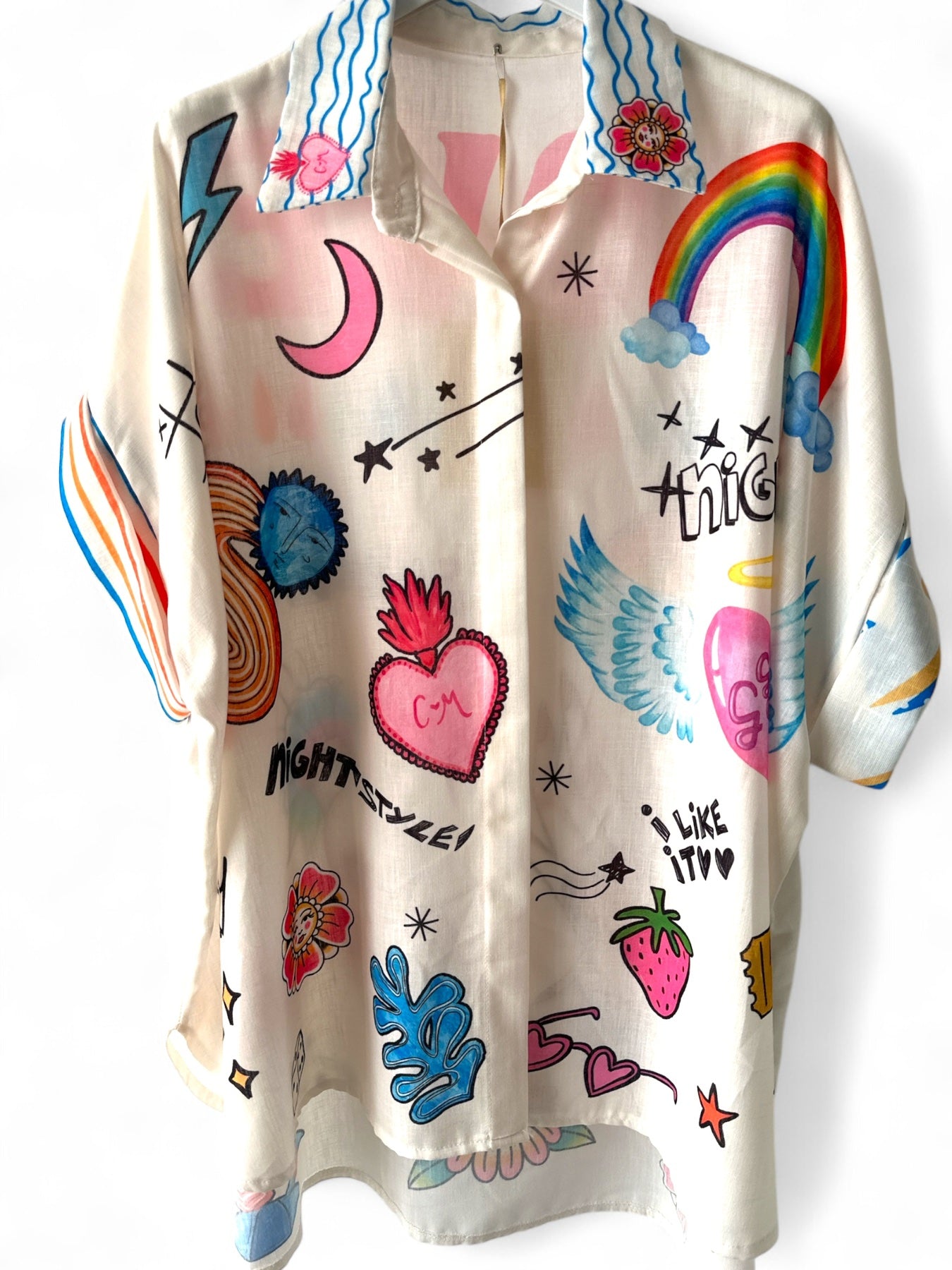 HEARTBEAT OVERSIZED SHIRT - So Cute by Dimi
