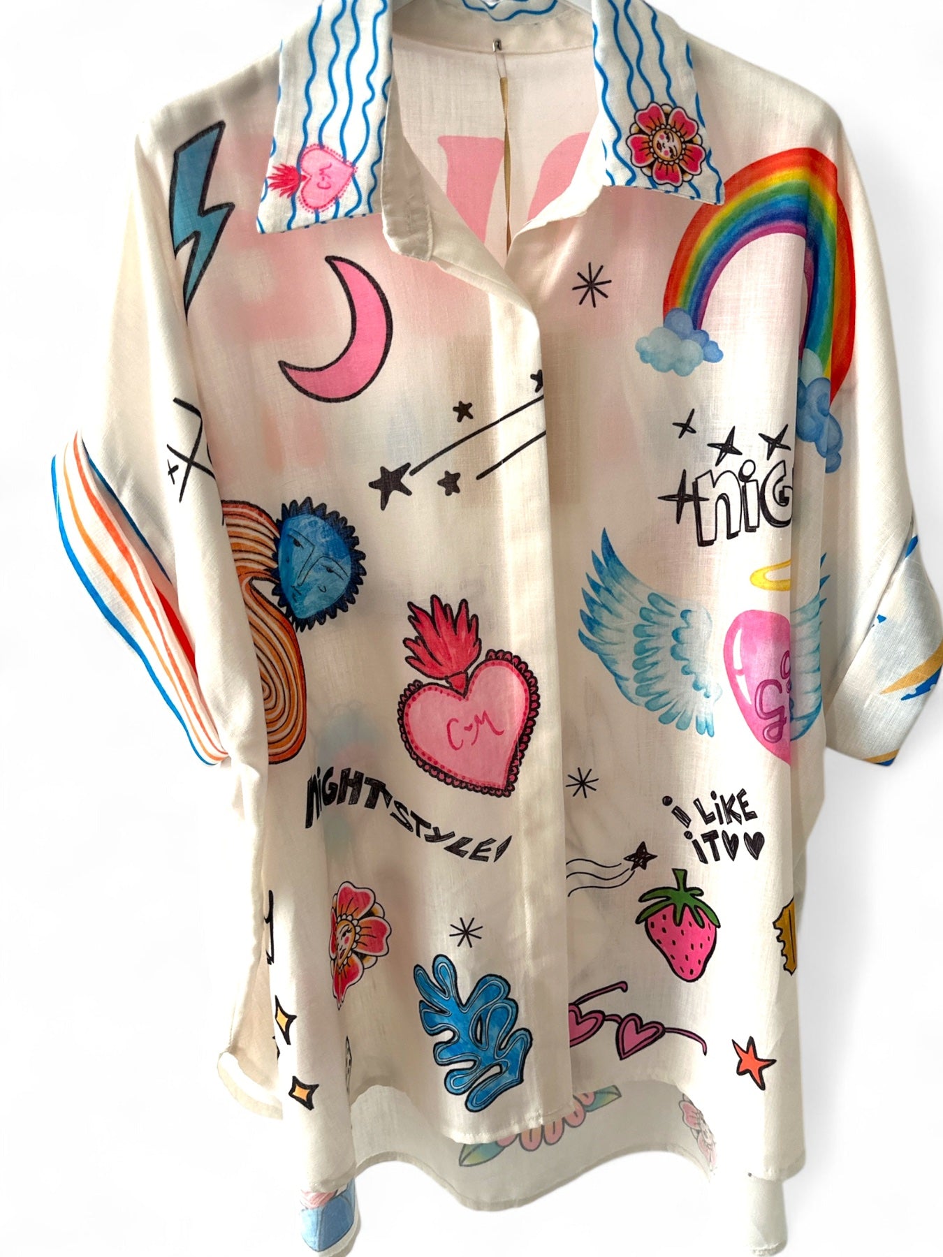 HEARTBEAT OVERSIZED SHIRT - So Cute by Dimi