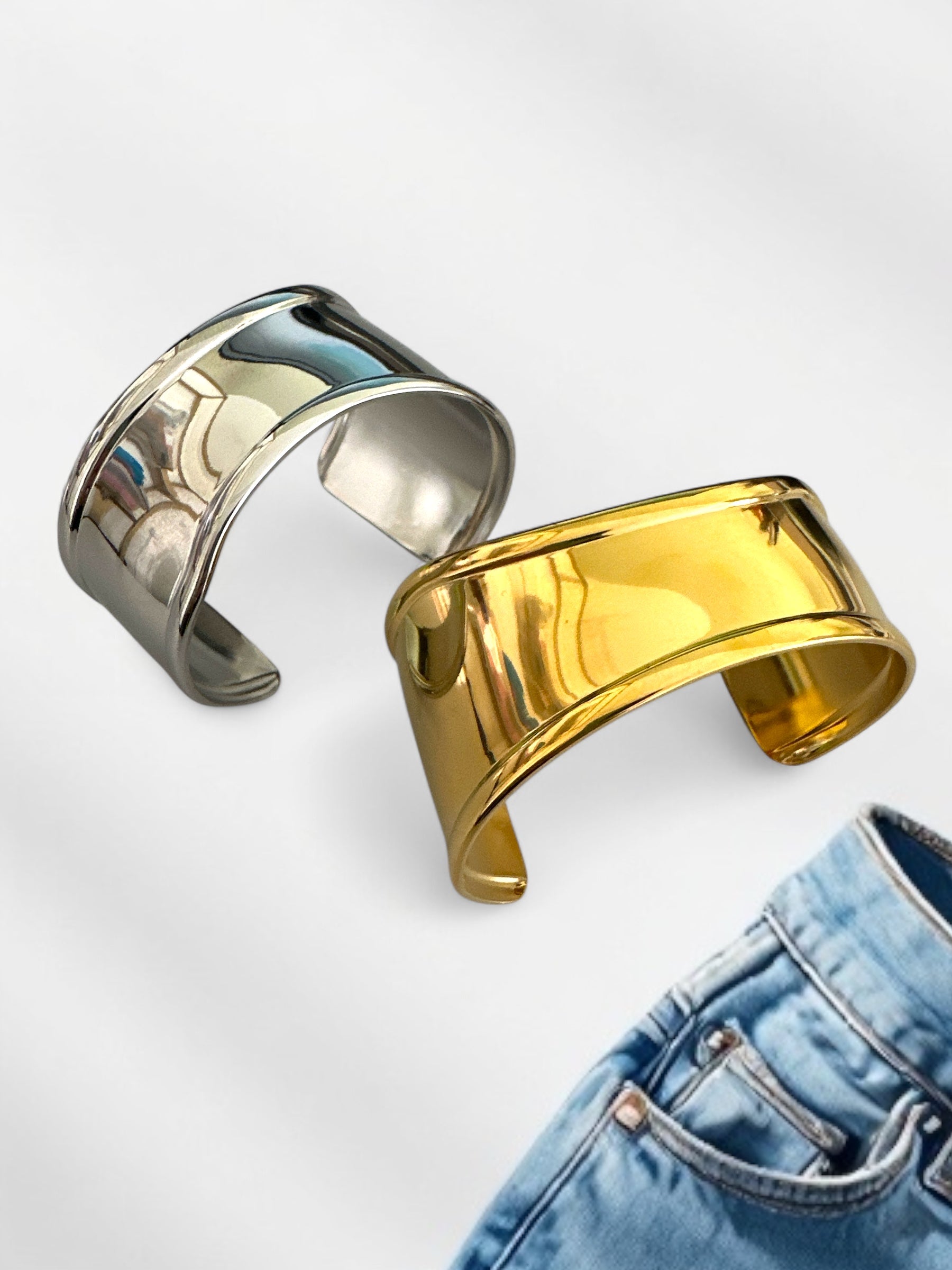 FLOW BANGLE - Ατσάλινο βραχιόλι - So Cute by Dimi